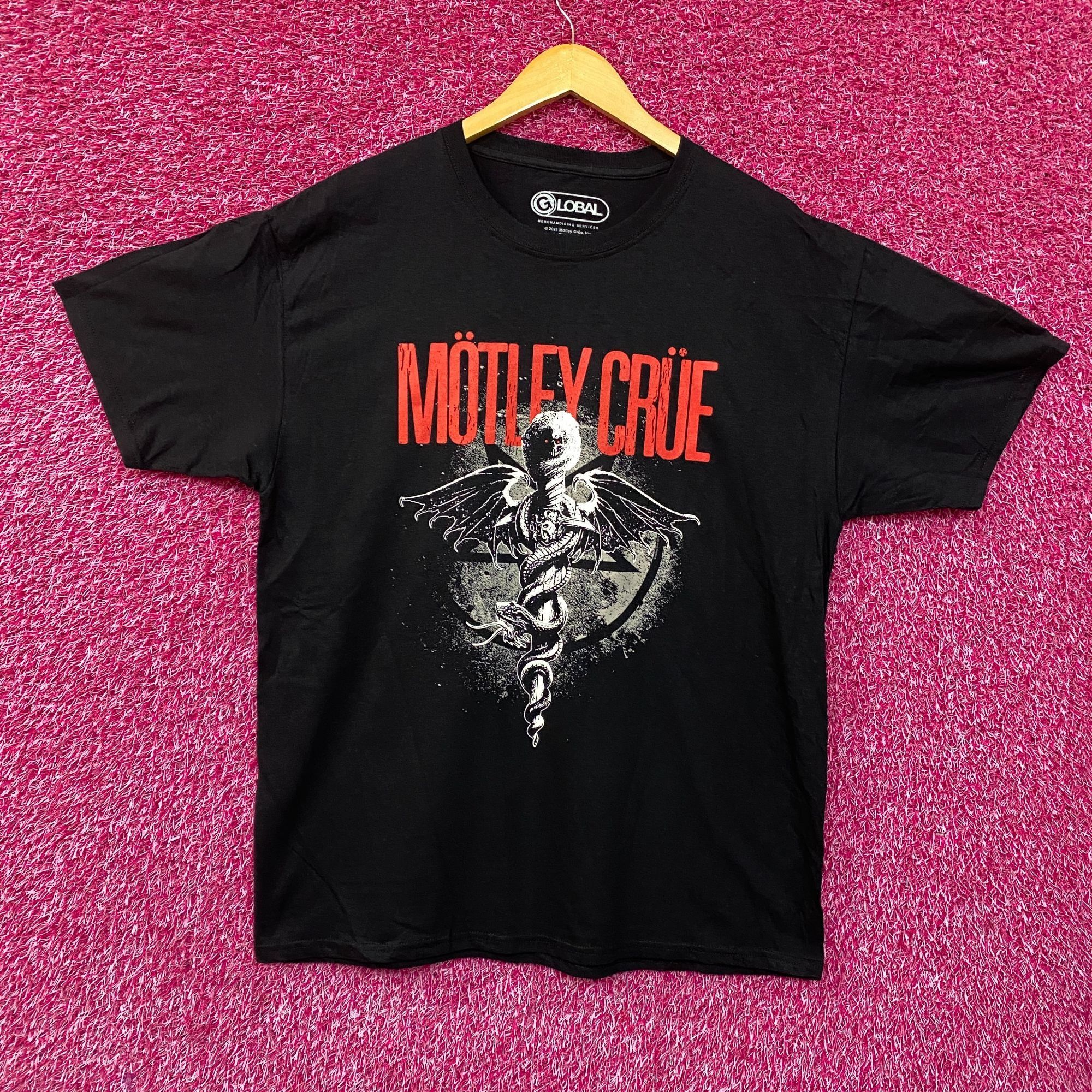 Band Tees Motley Crue Dr Feel Good Album Cover Art Heavy Metal T-Shirt Size US XXL / EU 58 / 5 - 3 Thumbnail