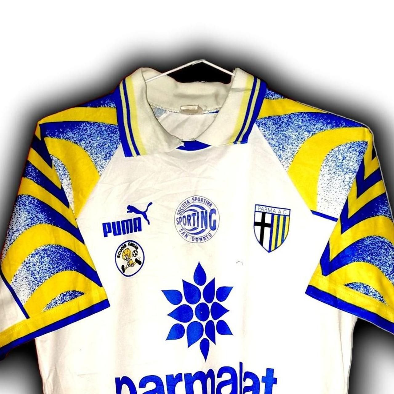 Puma Fc Parma 1995 1996 1997 Home Shirt Jersey Size US XS / EU 42 / 0 - 1 Thumbnail