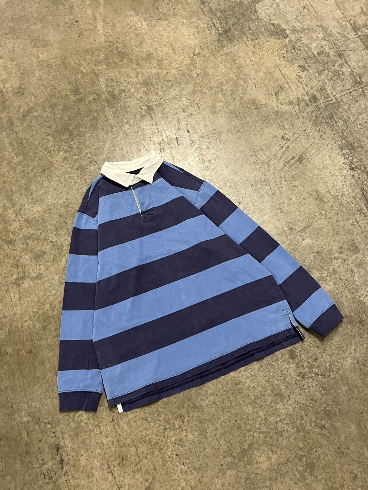 Polo Ralph Lauren Vintage rugby stripped LL bean button up preppy streetwear Size US L / EU 52-54 / 3 - 2 Preview