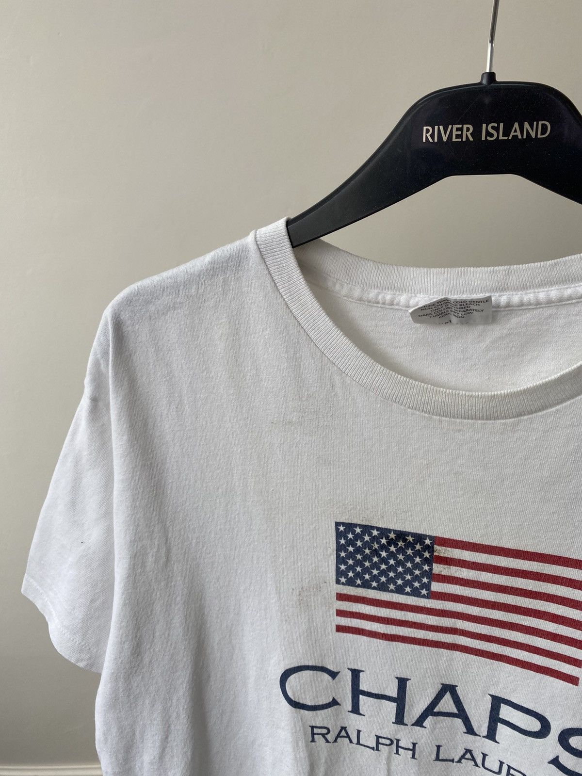 Chaps Ralph Lauren × Polo Ralph Lauren × Vintage Vintage 90s CHAPS RALPH LAUREN american flag printed tee Size US L / EU 52-54 / 3 - 8 Thumbnail
