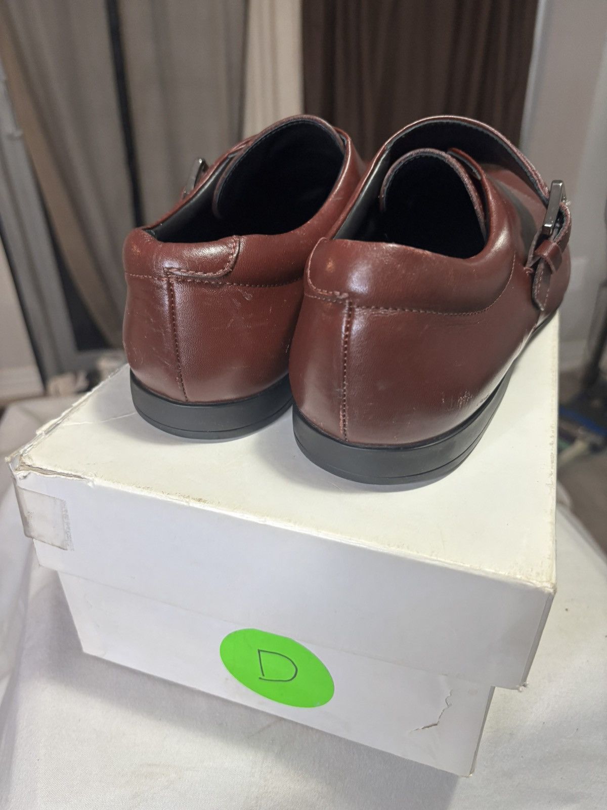 Versace Versace Collection Burgundy Single-Strap Dress Shoes Size US 11 / EU 44 - 4 Thumbnail