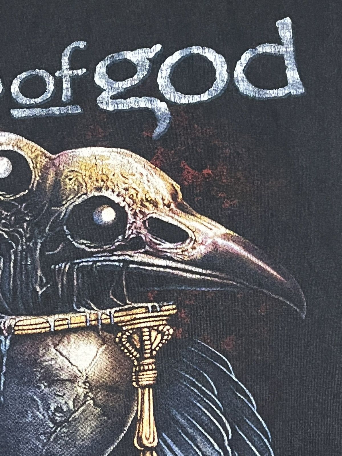 Band Tees Lamb of God Raven Skull Graphic Band Tee Black L Size US L / EU 52-54 / 3 - 11 Thumbnail