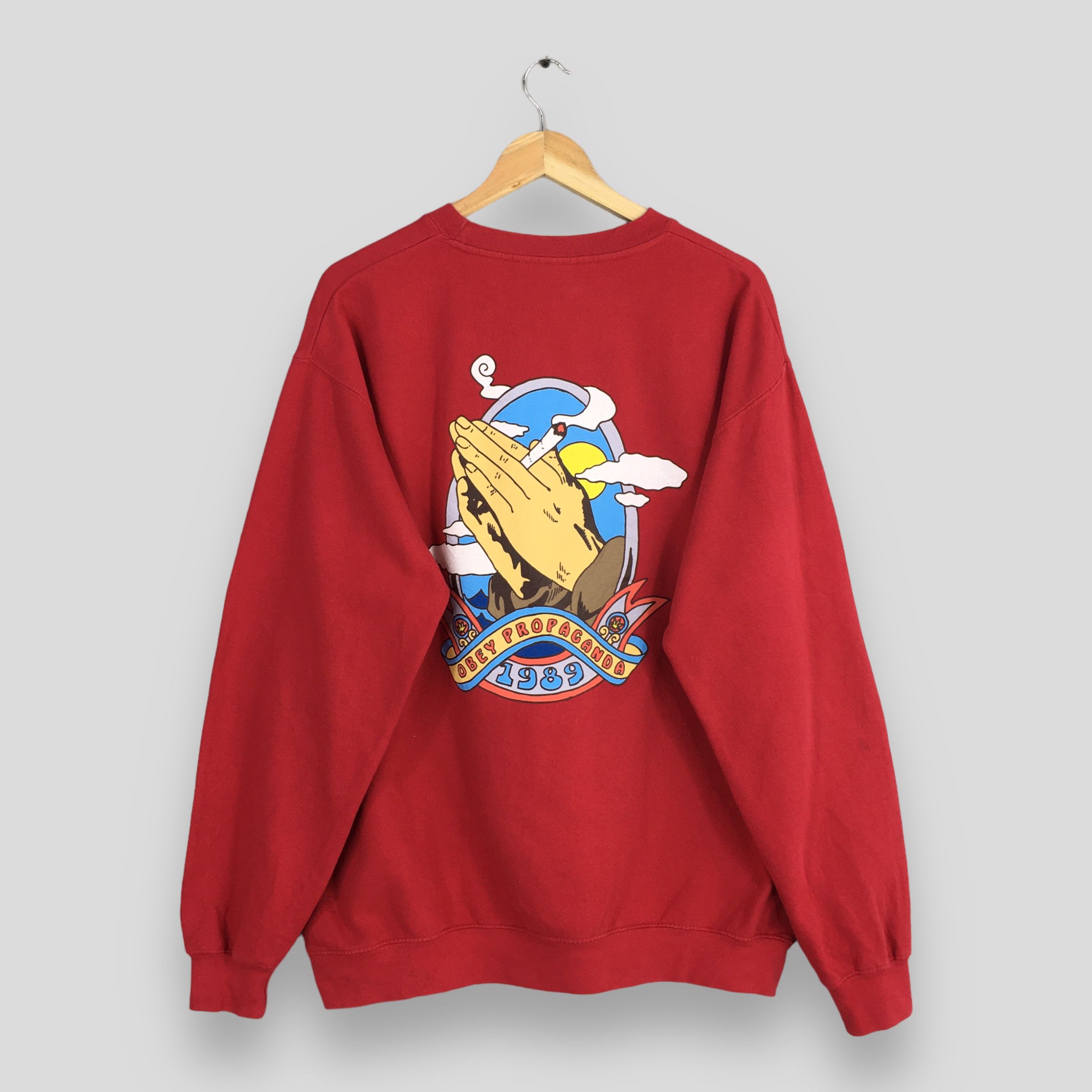 Obey Vintage Obey Worldwide Propaganda Sweatshirt XLarge Size US XL / EU 56 / 4 - 1 Thumbnail
