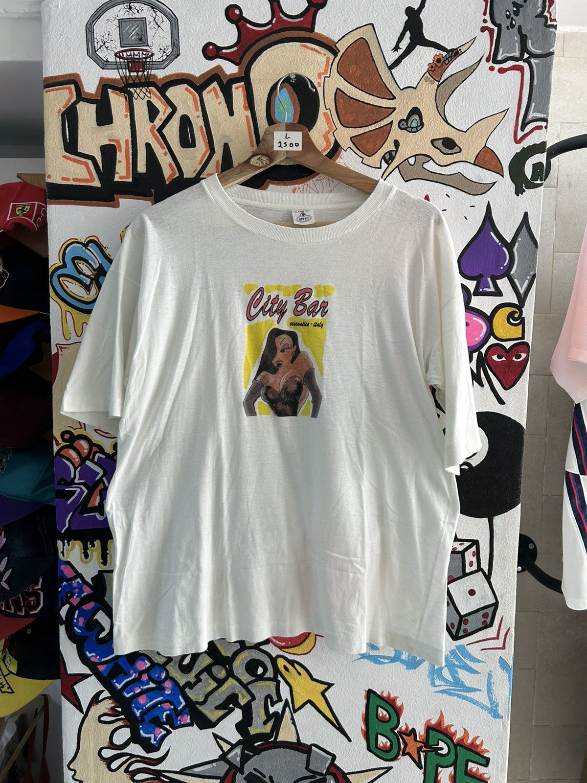 Vintage 90s City Bar Tee Size US L / EU 52-54 / 3 - 1 Thumbnail