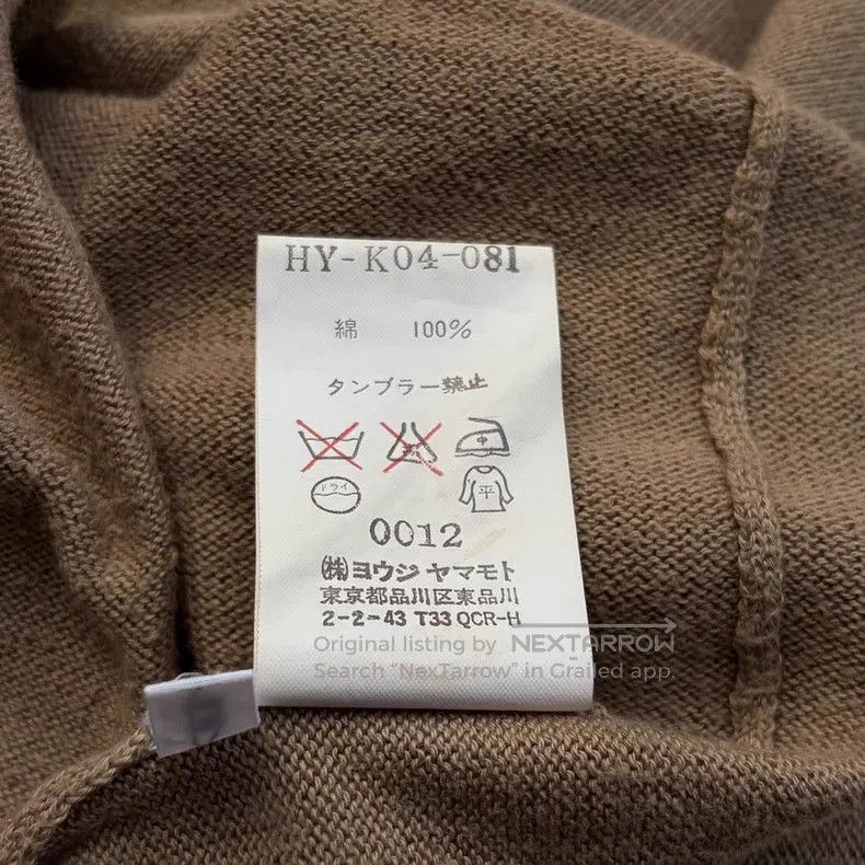 Yohji Yamamoto YOHJI YAMAMOTO Camel Color Zipper Knit Cardigan Size US L / EU 52-54 / 3 - 6 Thumbnail