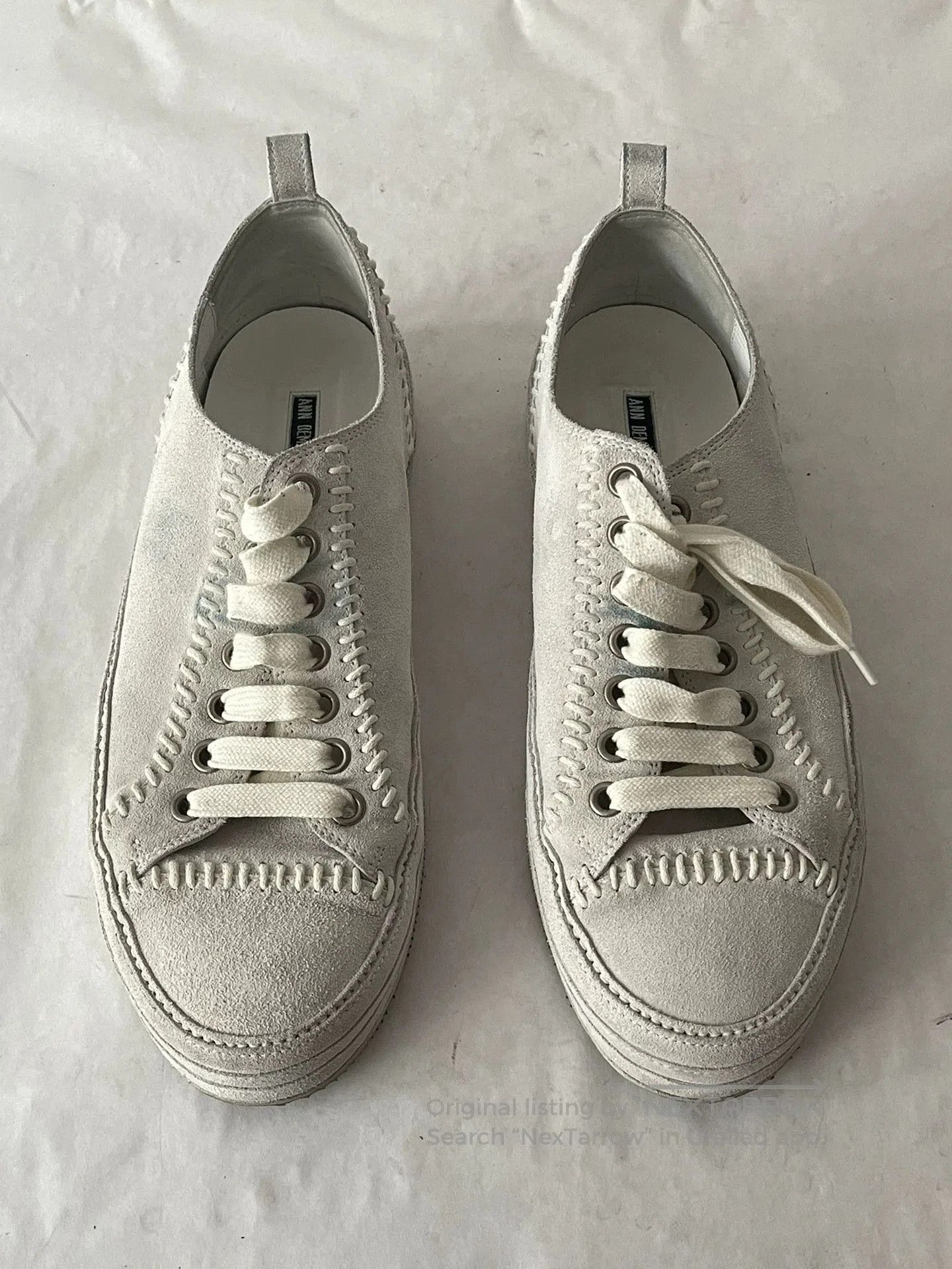 Ann Demeulemeester Ann Demeulemeester Suede Knit Leather Shoes. Size US 10 / EU 43 - 1 Thumbnail