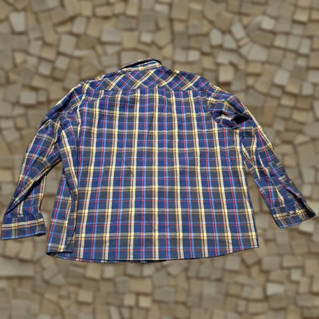 Vintage Duluth Shirt Button-Up Blue Plaid Long Sleeve 3XL Mens Regular Fit Size US XXL / EU 58 / 5 - 1 Thumbnail