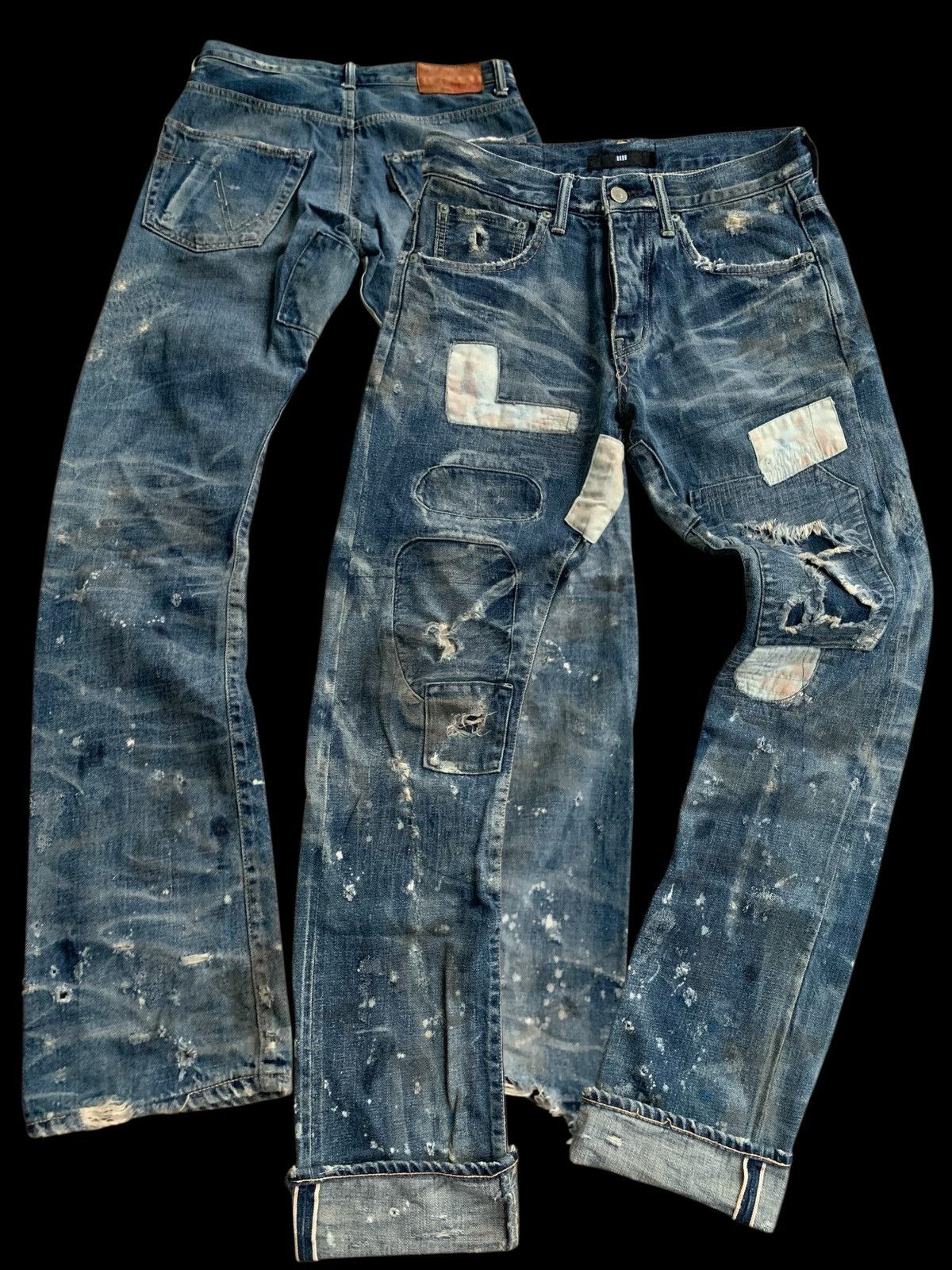 Vintage PLEIN FOUR Real Selvedge Distressed Denim