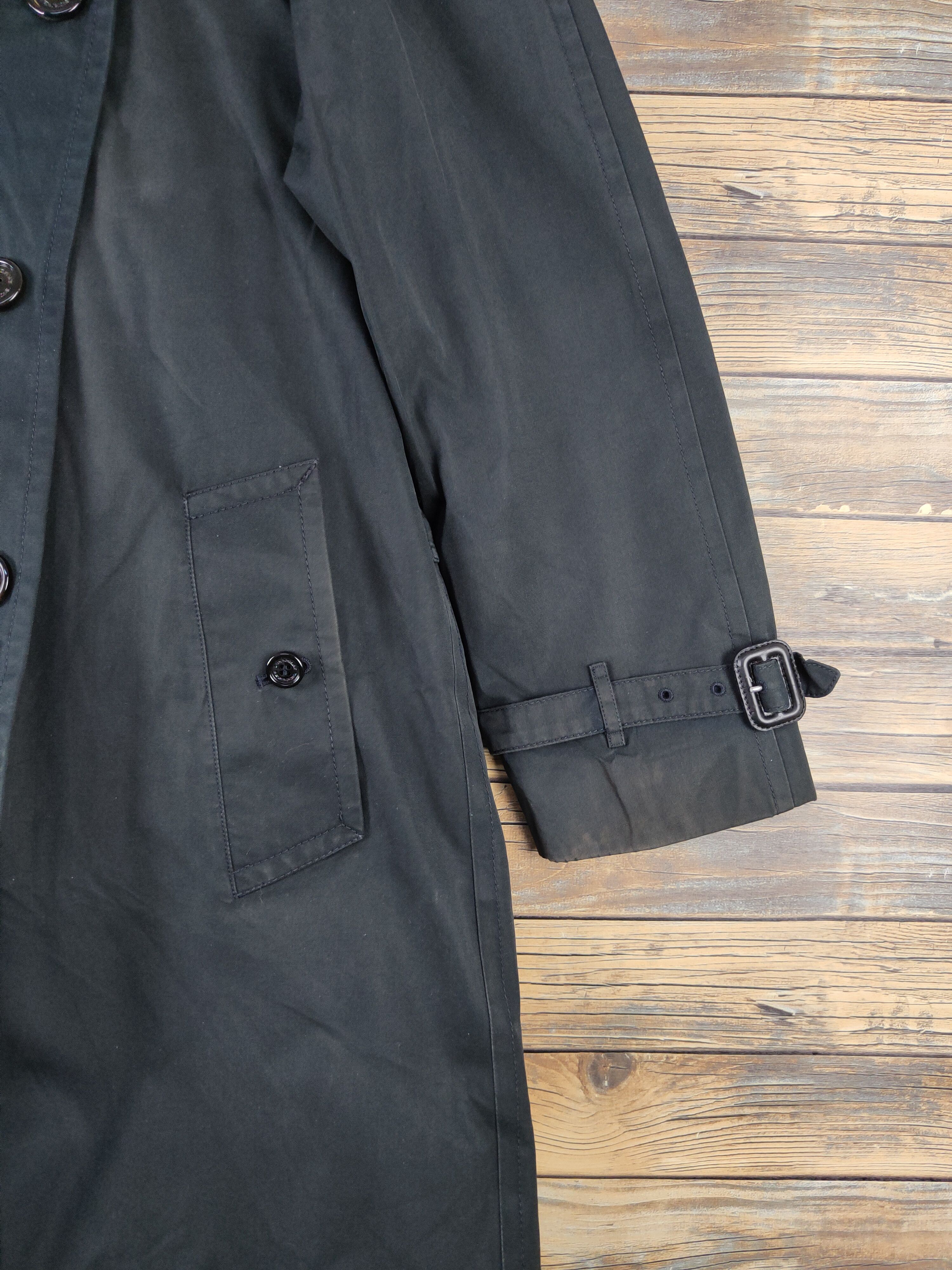 Burberry D Burberry Black Faded trench coat Long Jackets #W1690 Size L / US 10 / IT 46 - 10 Thumbnail