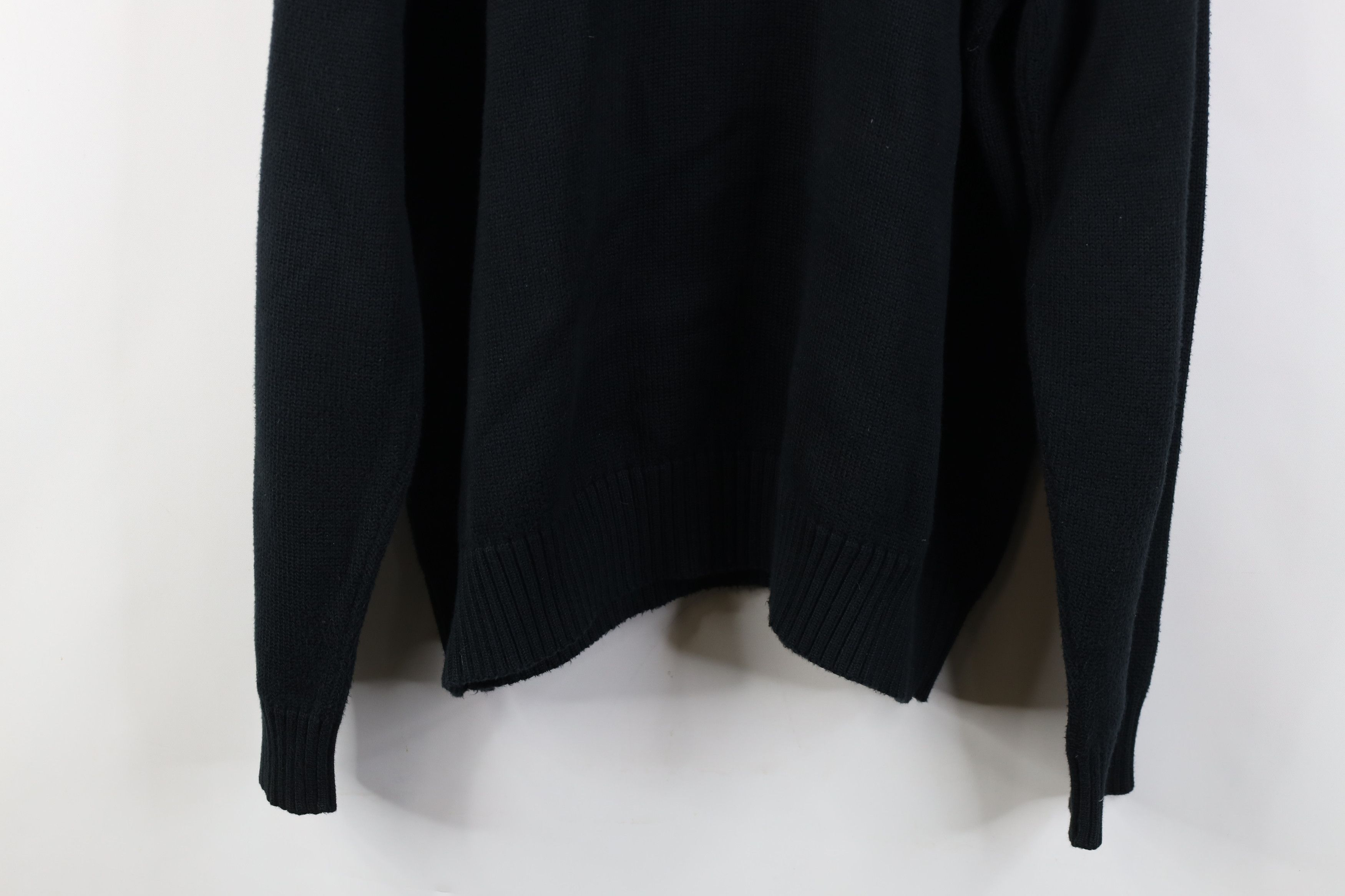 Ralph Lauren Vintage 90s Ralph Lauren Cotton Knit Crewneck Sweater Black Size US XL / EU 56 / 4 - 11 Thumbnail
