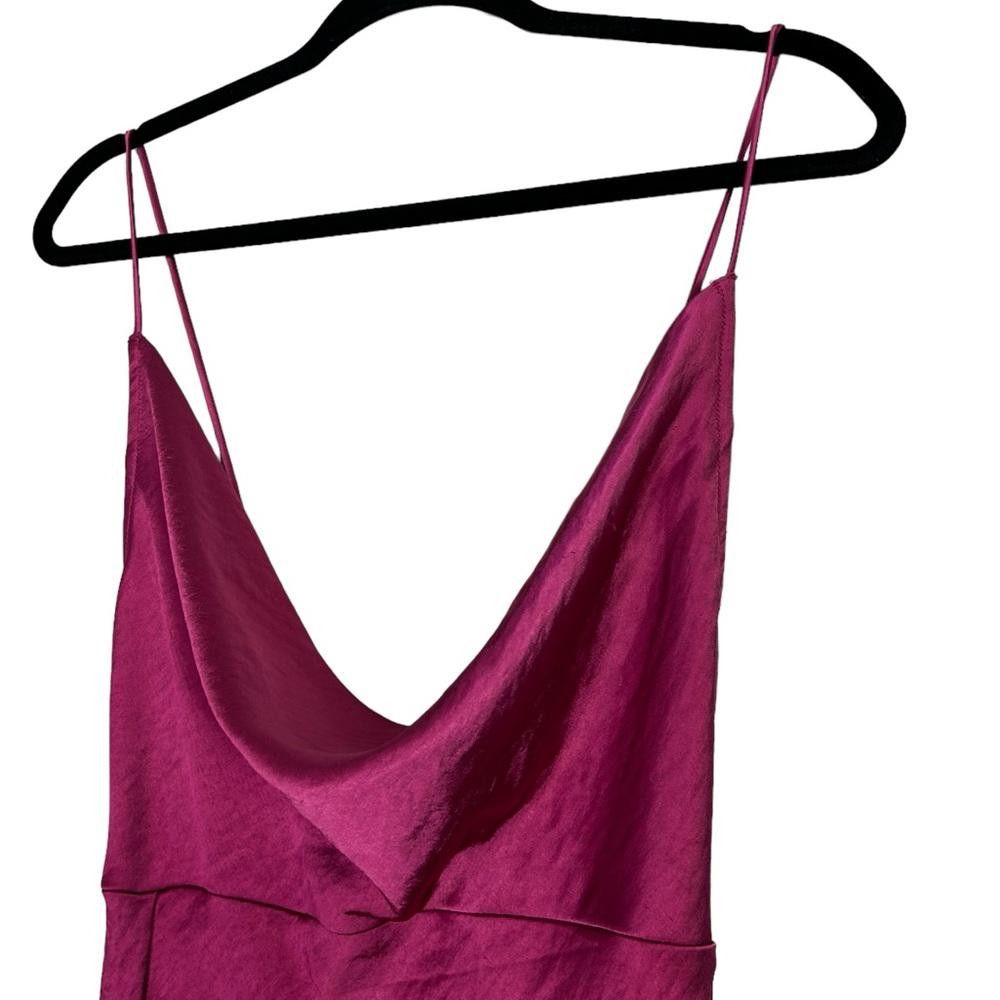 Lioness Lioness l NWT Walk The Line Satin Magenta Midi Dress Small Size S / US 4 / IT 40 - 10 Thumbnail
