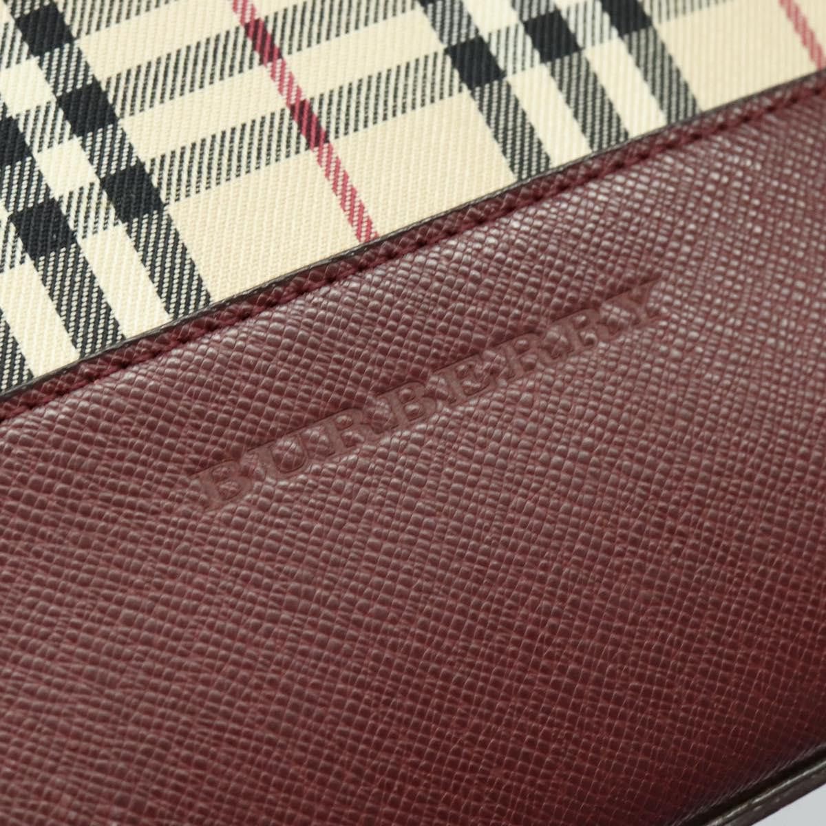 Burberry Burberry Nova Check Shoulder Bag Canvas Beige Red Size ONE SIZE - 9 Thumbnail