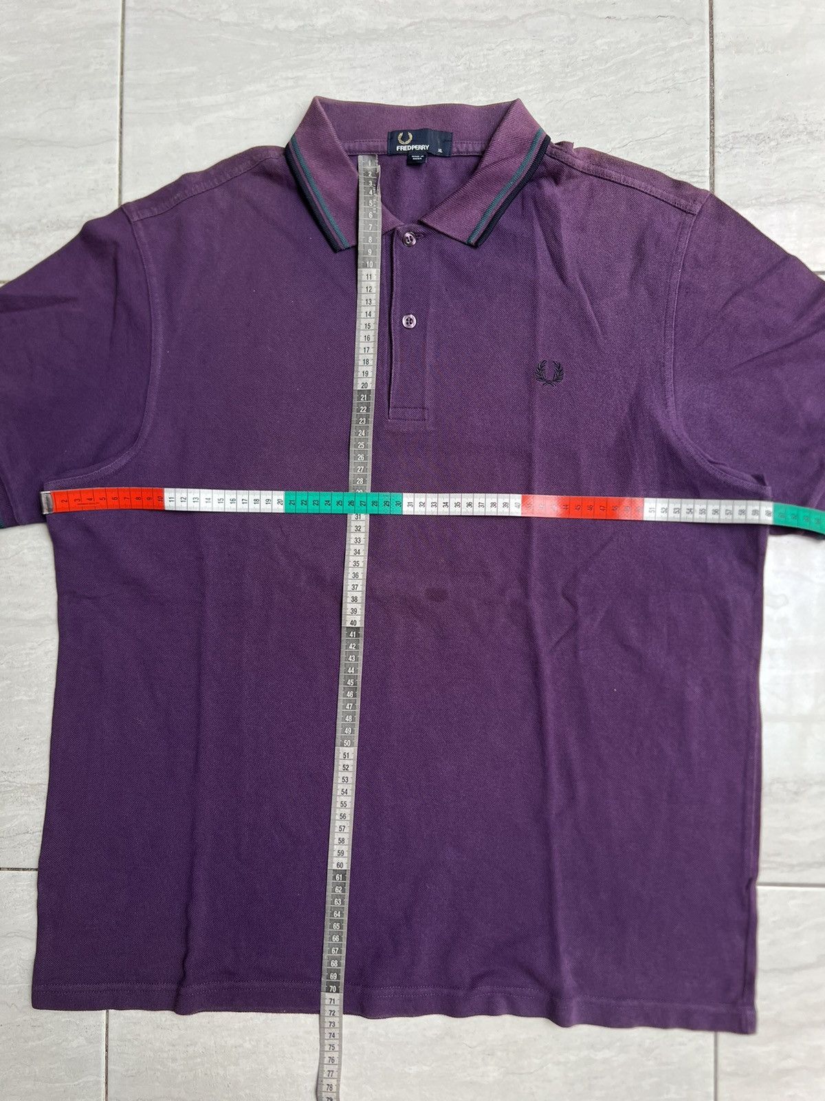 Fred Perry FREDPERRY Purple T-shirt Size US L / EU 52-54 / 3 - 2 Thumbnail