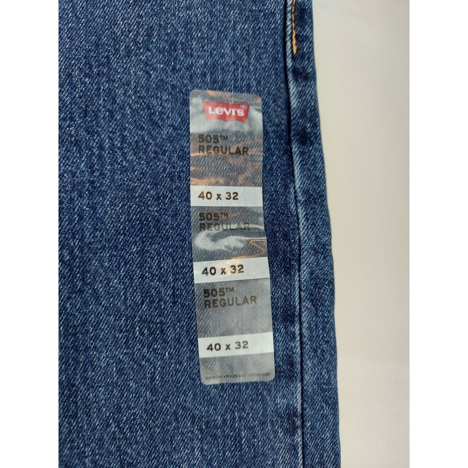 Levi's Levis NEW 505 Regular Straight Leg 40x32 Dark Stonewash Jean Size US 40 / EU 56 - 9 Thumbnail