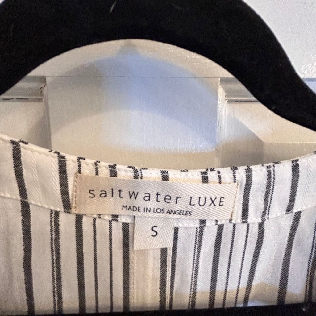 Saltwater Luxe Women's Saltwater Luxe Dress, Size S, White & Black Striped Size S / US 4 / IT 40 - 4 Thumbnail