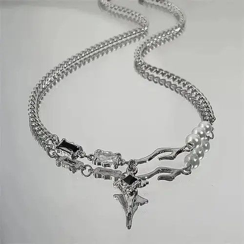 Other Punk Gothic Star Necklace y2k Size ONE SIZE - 4 Thumbnail