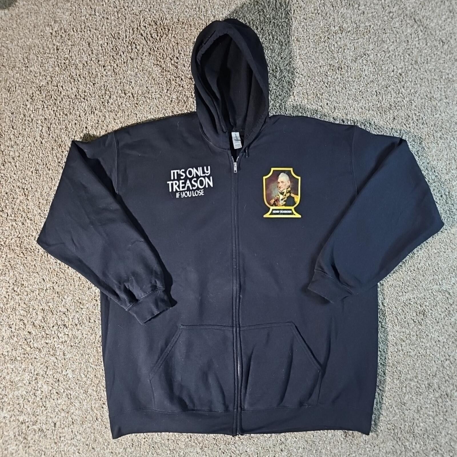 Gildan Henry Dearborn Only Treason If You Lose Fullzip Hoodie 4XL Size US XXL / EU 58 / 5 - 1 Thumbnail