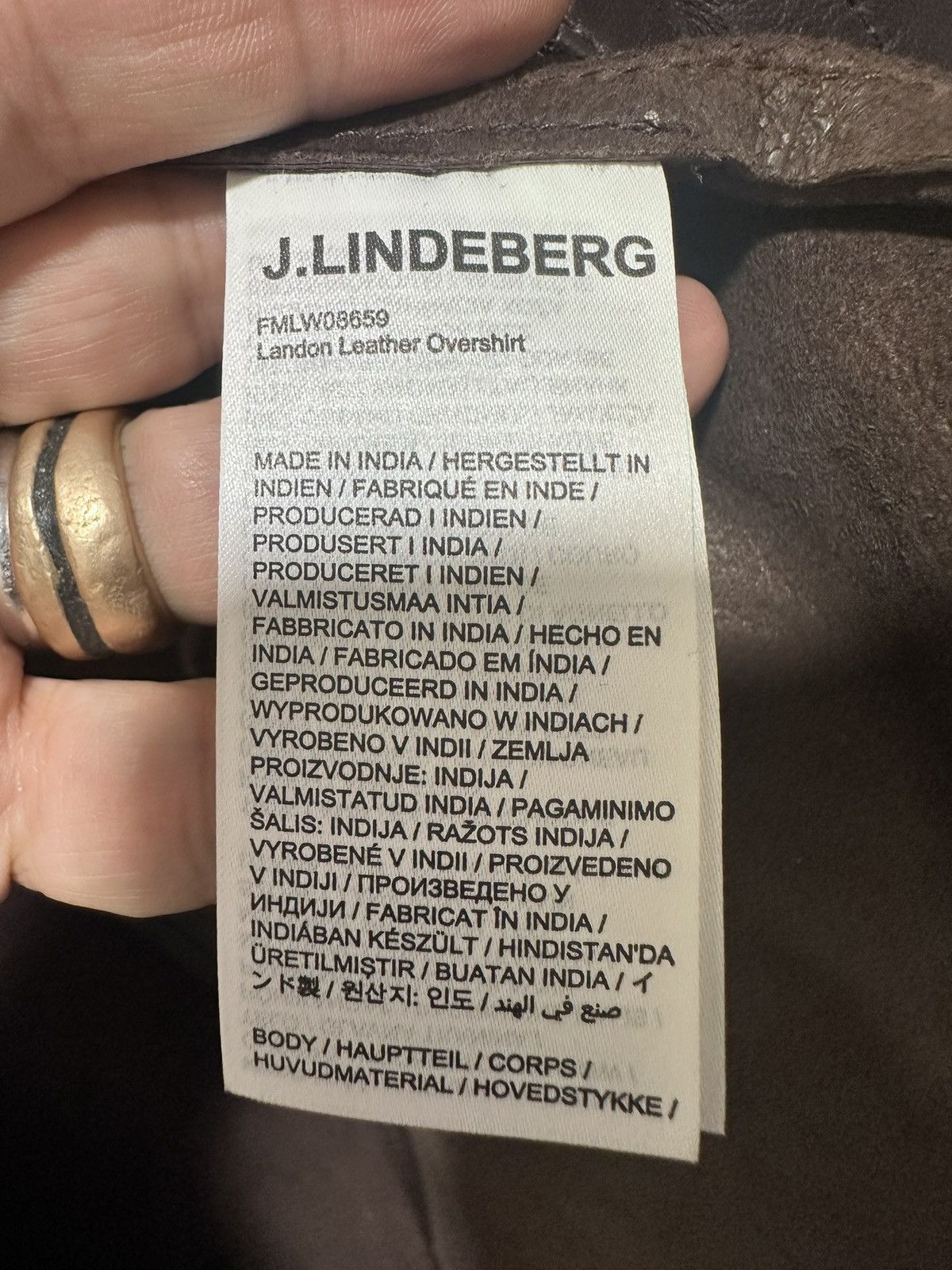J.Lindeberg $800 J. Lindeberg Lambskin Leather Overshirt - Mens Small Size US S / EU 44-46 / 1 - 5 Thumbnail