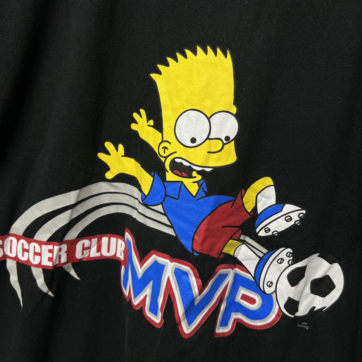 The Simpsons Vintage Simpsons 2002 T Shirt “MVP Soccer Club” Bart Tee Size US M / EU 48-50 / 2 - 4 Thumbnail