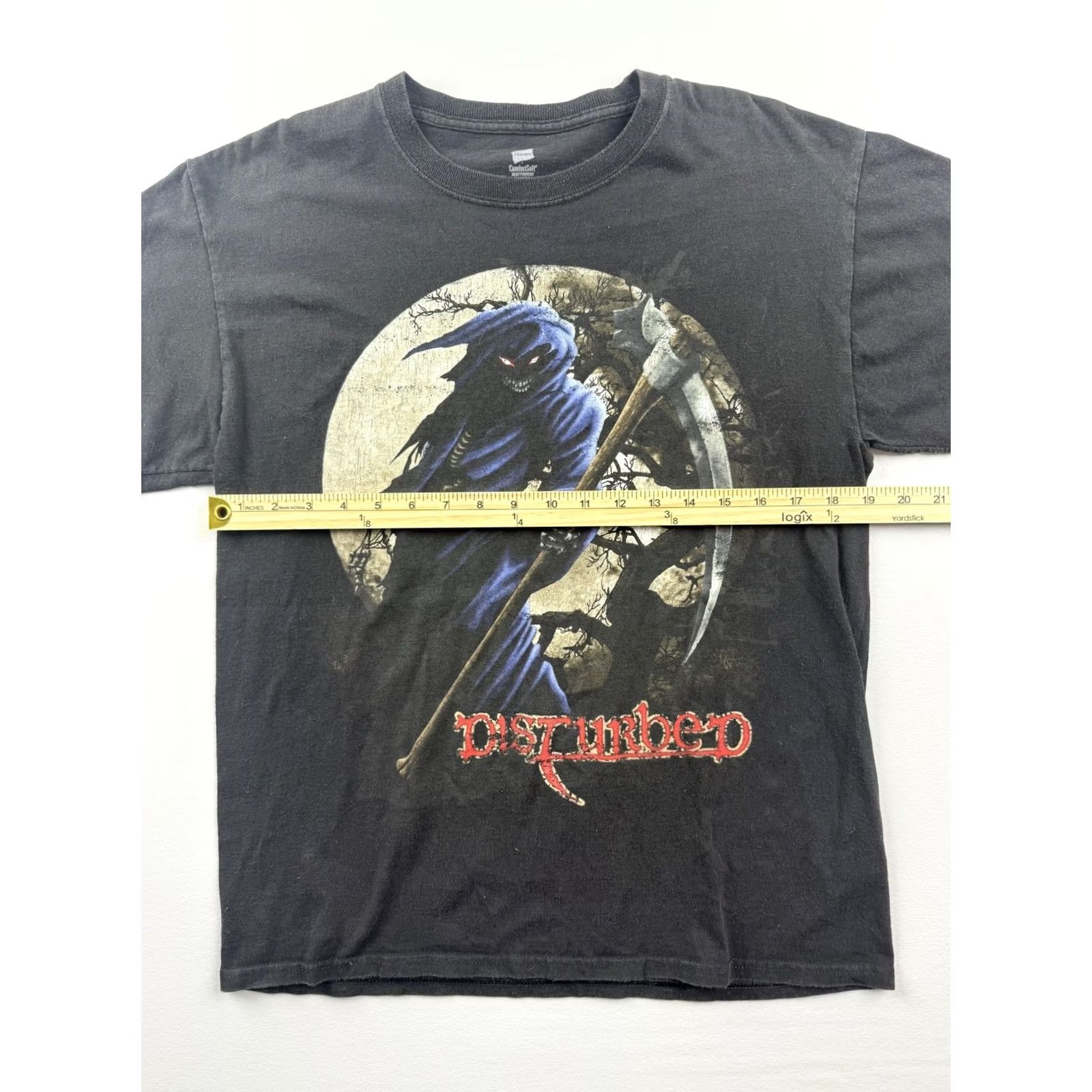 Hanes Disturbed Hanes Shirt Mens M Black Graphic Tee Crew Neck Short Sleeve Size US M / EU 48-50 / 2 - 5 Thumbnail