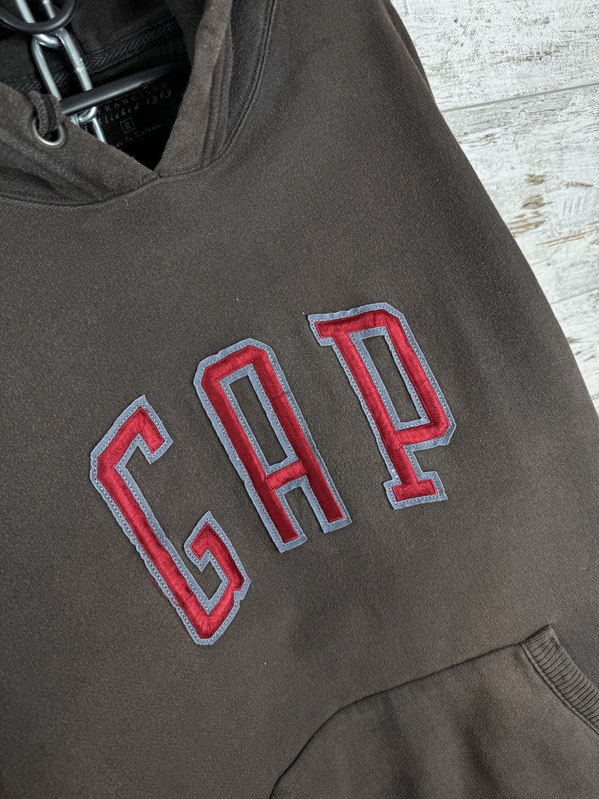 Gap Mens Vintage Gap brown hoodie streetwear Size US M / EU 48-50 / 2 - 6 Thumbnail