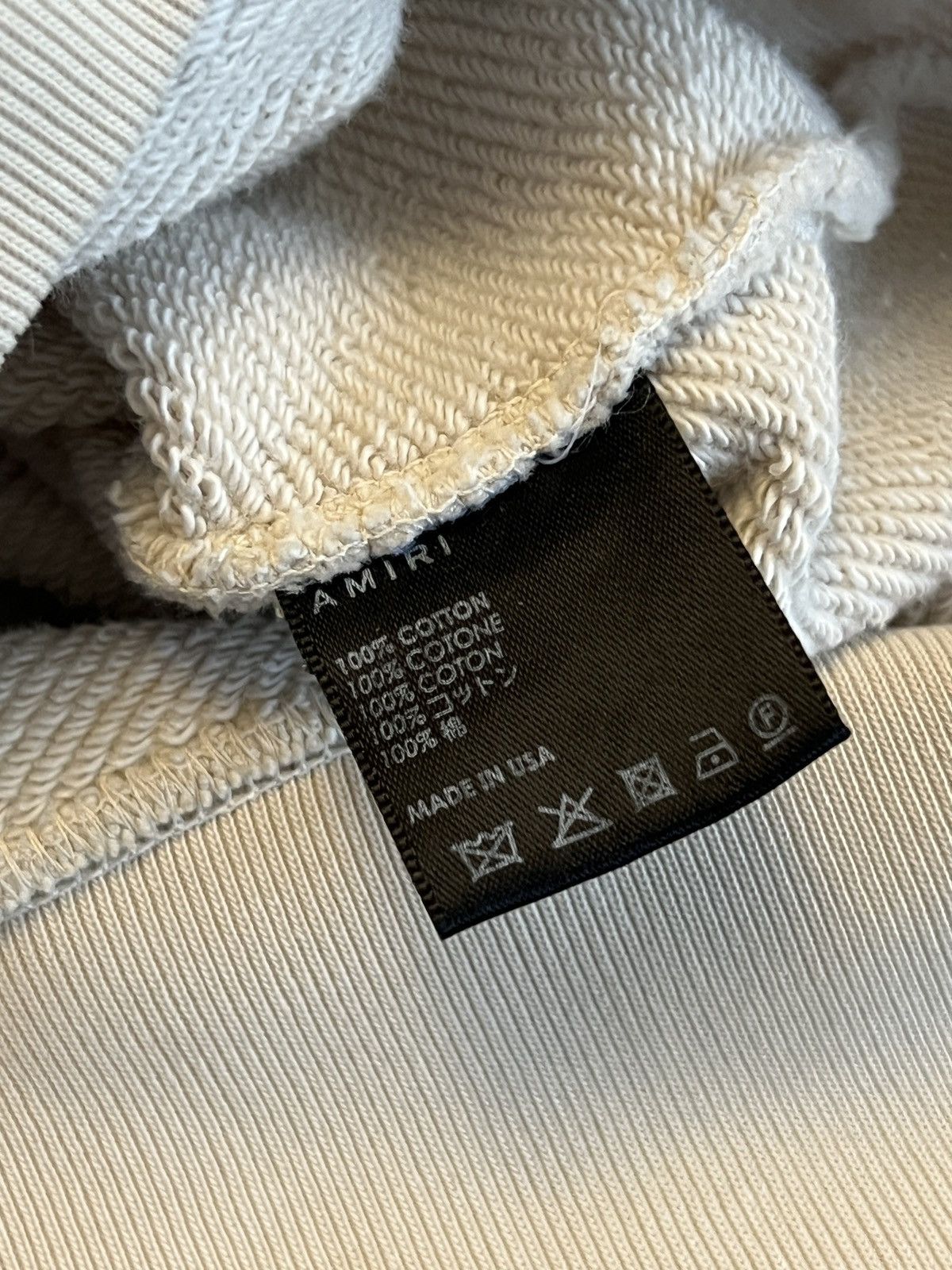 Amiri Amiri Core Logo Sand Beige Cream Hoodie Size US M / EU 48-50 / 2 - 7 Thumbnail