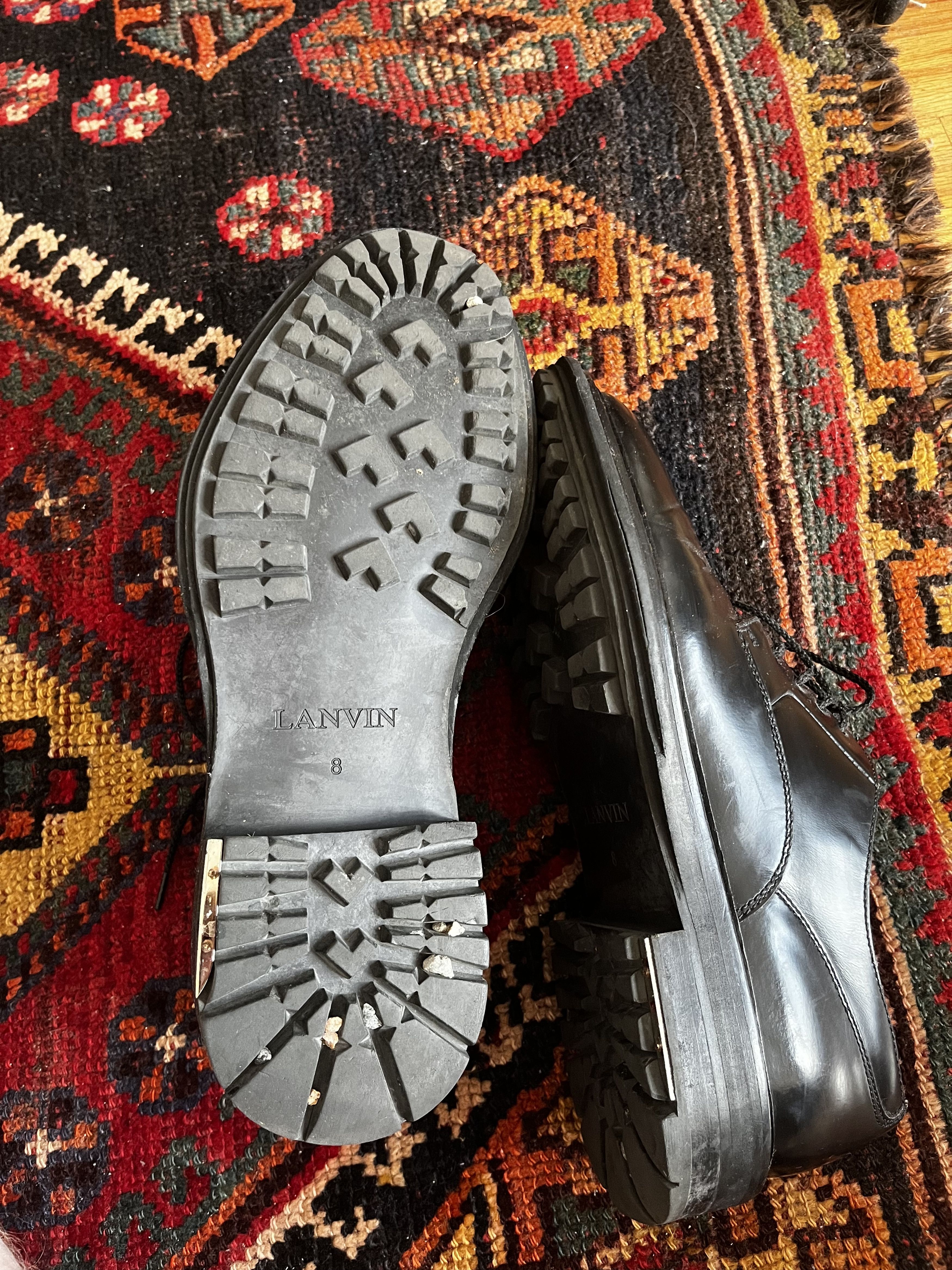 Lanvin Men's sz. 41 Black Lanvin Dress Shoes Size US 8 / EU 41 - 5 Thumbnail