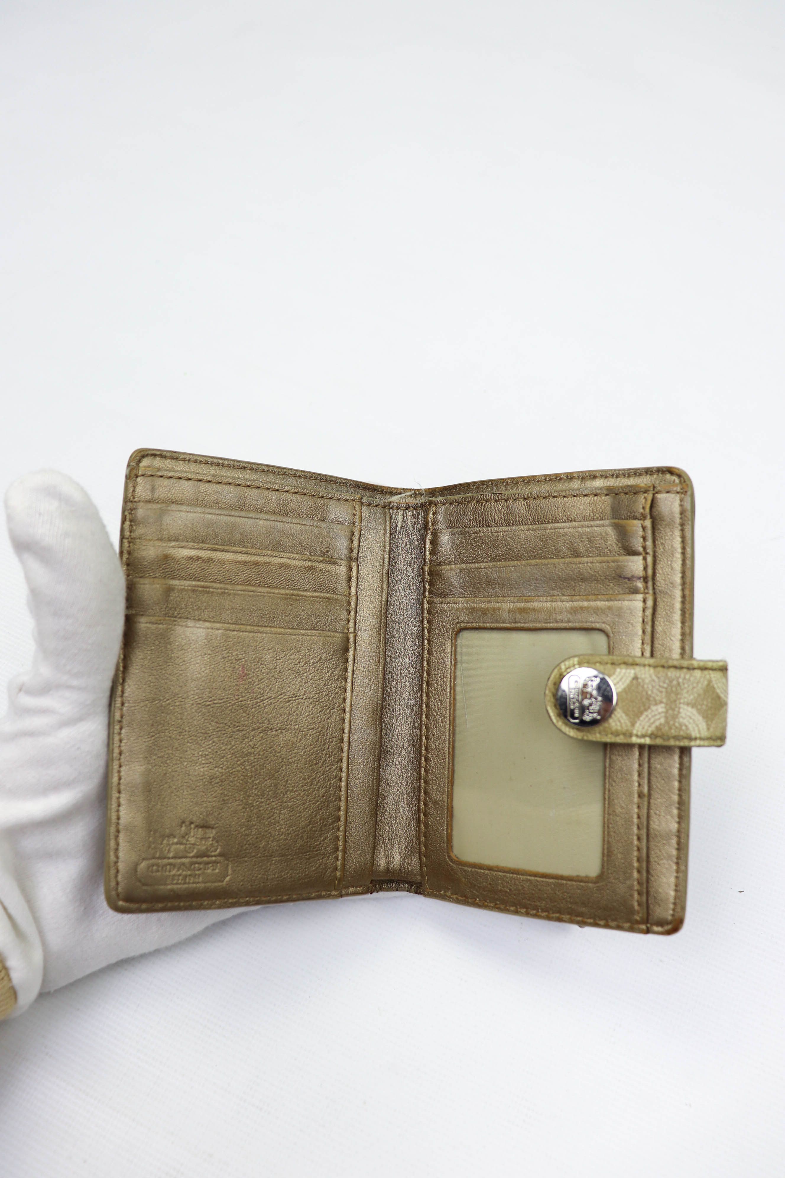 Coach Coach Vintage Beige Monogram Small Wallet Size ONE SIZE - 8 Thumbnail