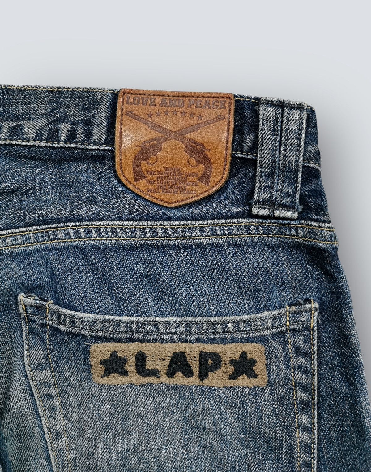 Mastermind Japan Mastermind Roarguns Roar Cross Guns Distressed Denim Jeans Size US 32 / EU 48 - 6 Thumbnail