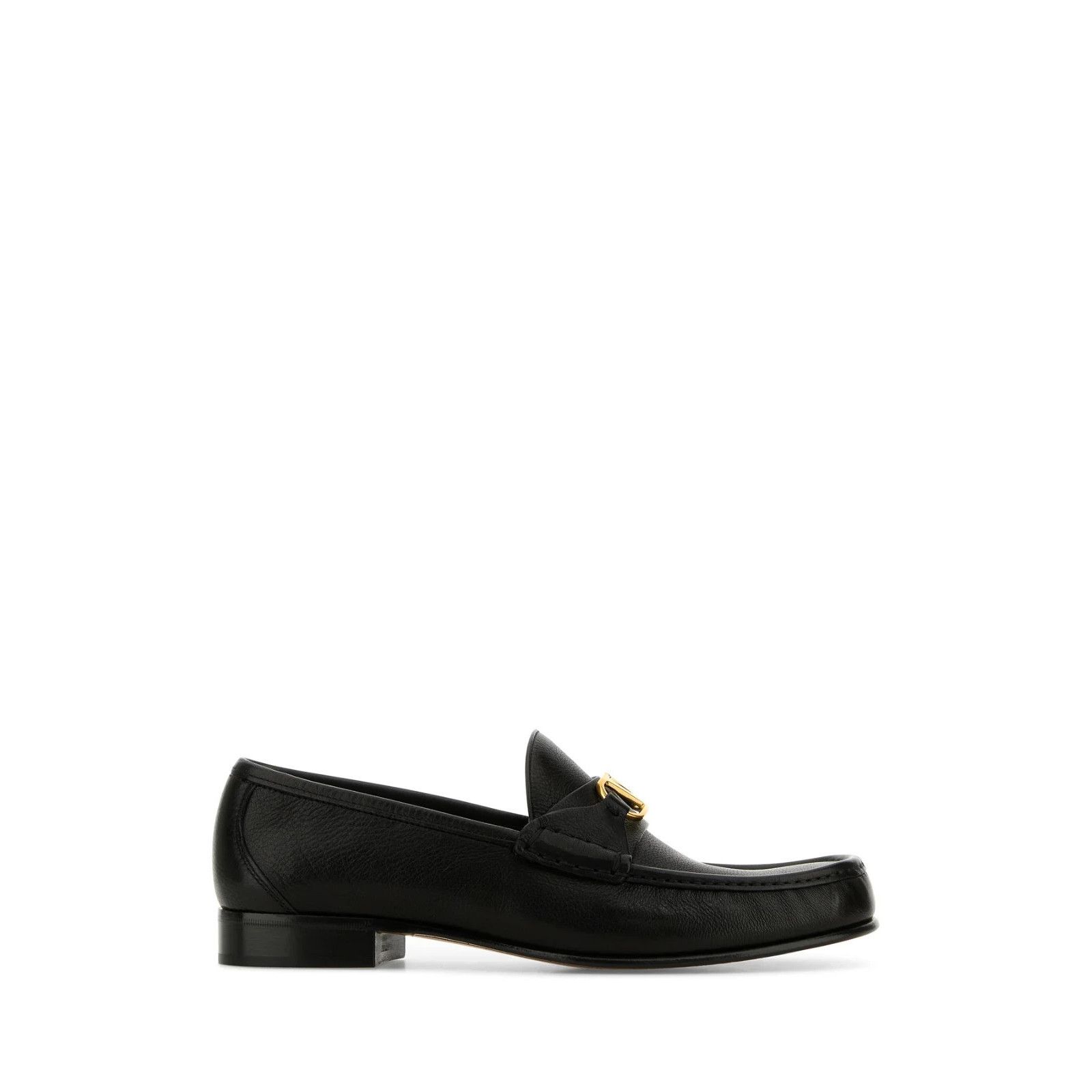 VALENTINO GARAVANI Black Leather Loafers New And Authentic (