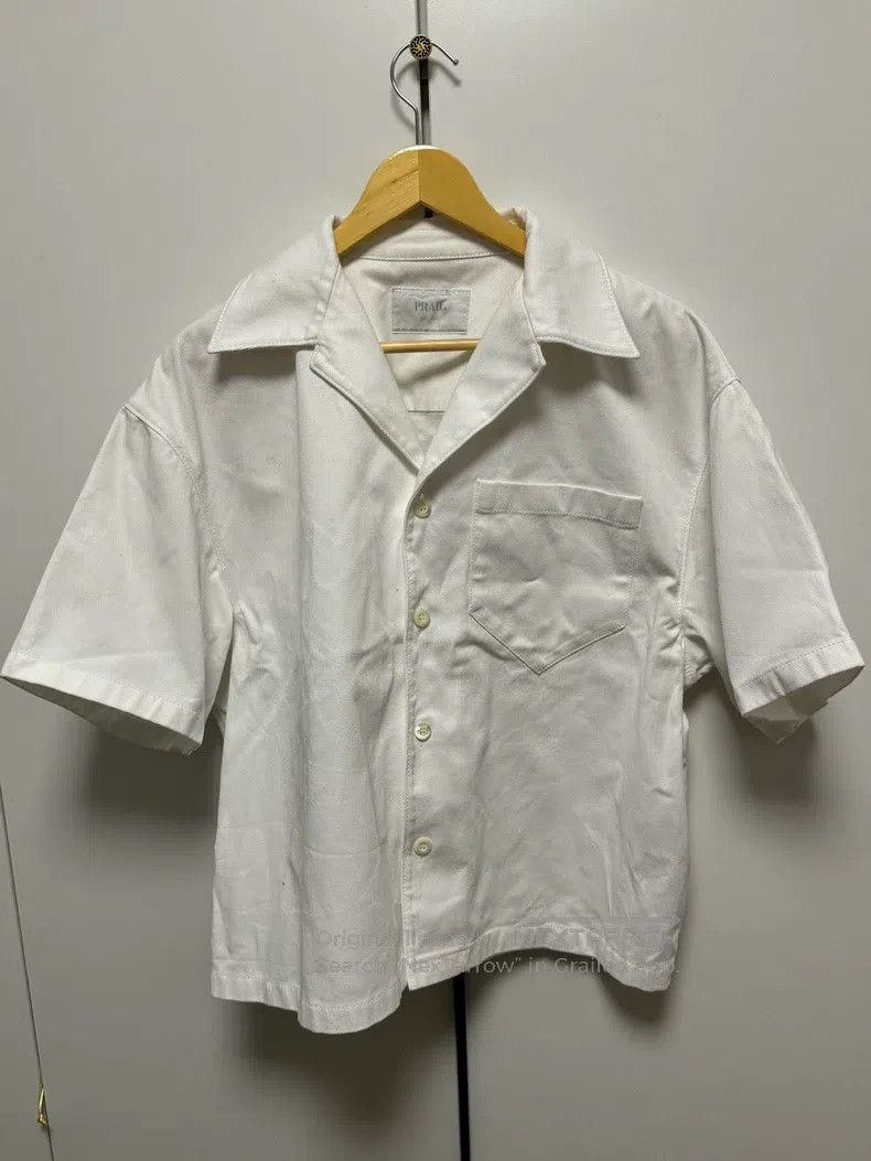 Prada Prada Short-sleeved denim shirt Size US L / EU 52-54 / 3 - 1 Thumbnail