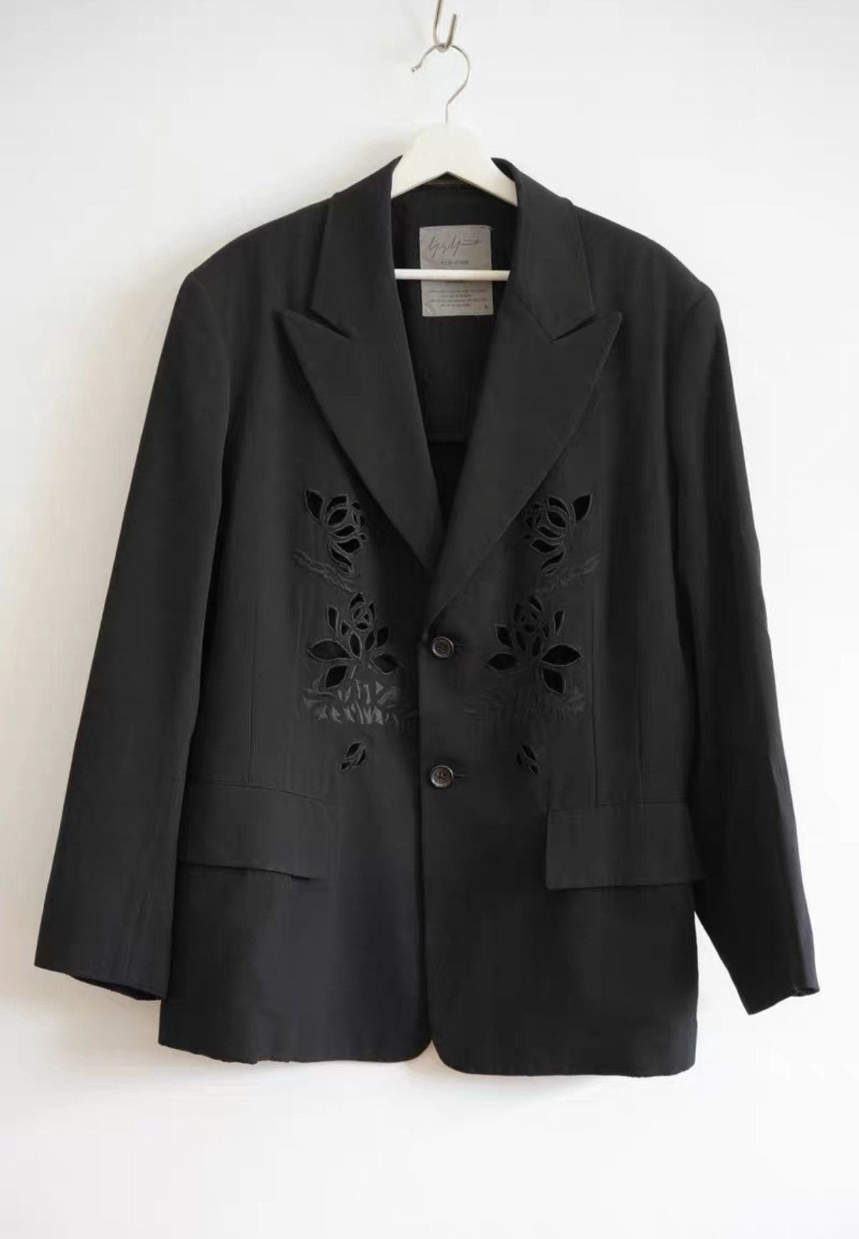Yohji Yamamoto Yohji Yamamoto 96ss Flowers and Boys Lotus Cutout Blazer K4 Size US S / EU 44-46 / 1 - 1 Thumbnail