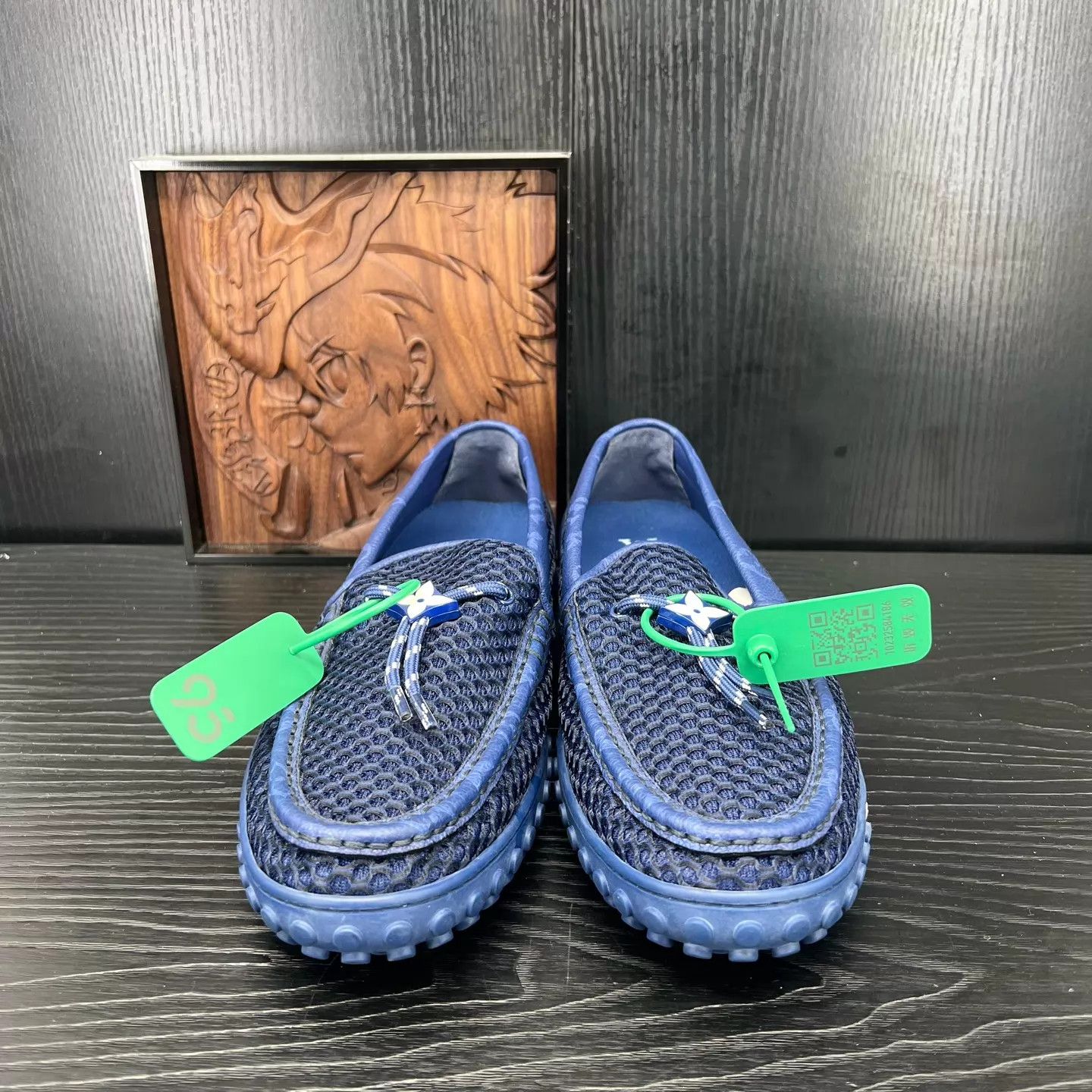 Louis Vuitton LV Racer Blue Mesh 9/43 Worn 2-3x Size US 10 / EU 43 - 4 Thumbnail