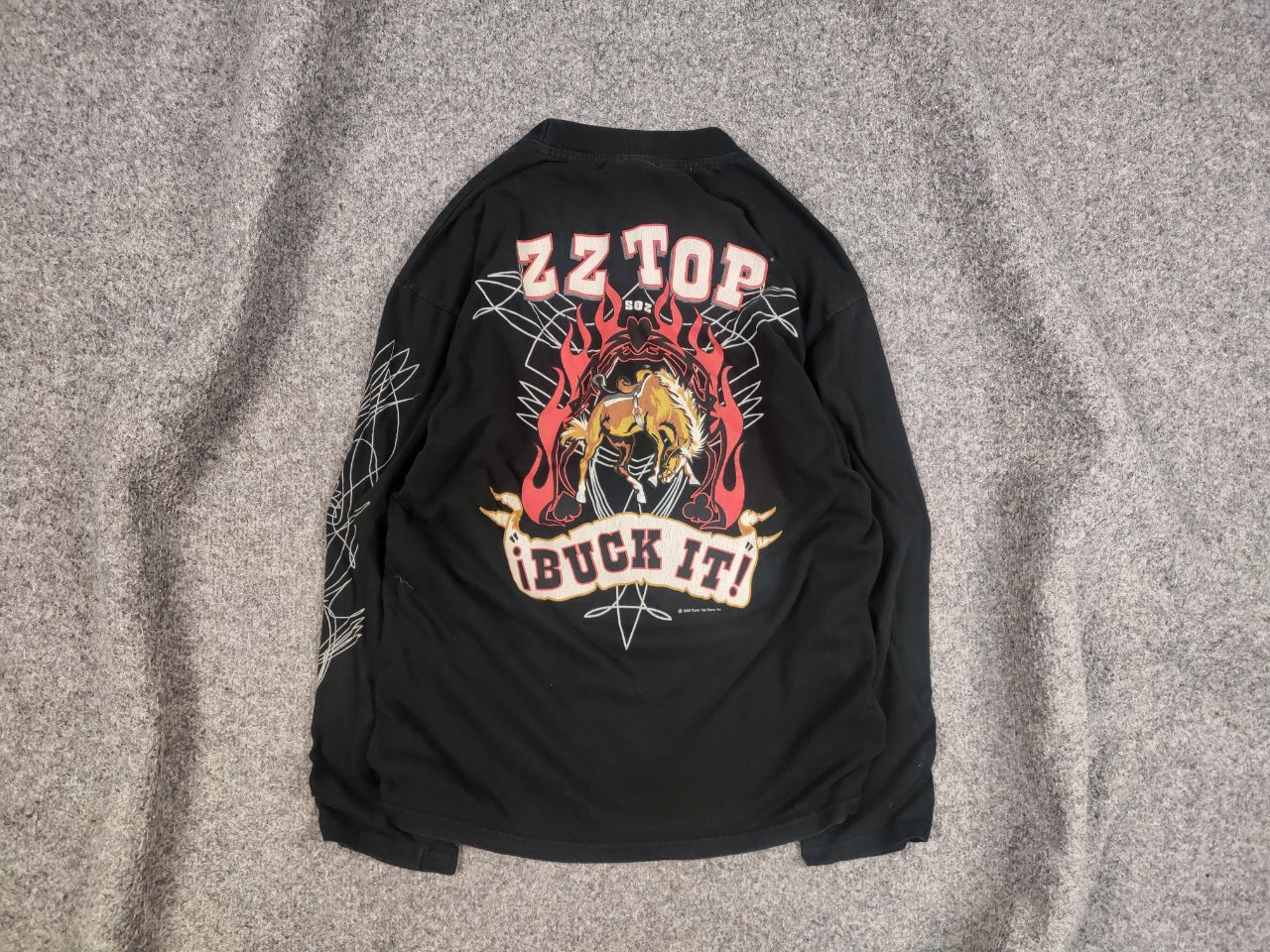 Band Tees Vintage ZZ Top 2002 Buck in Tour T Shirt Longsleeve Size US S / EU 44-46 / 1 - 1 Thumbnail