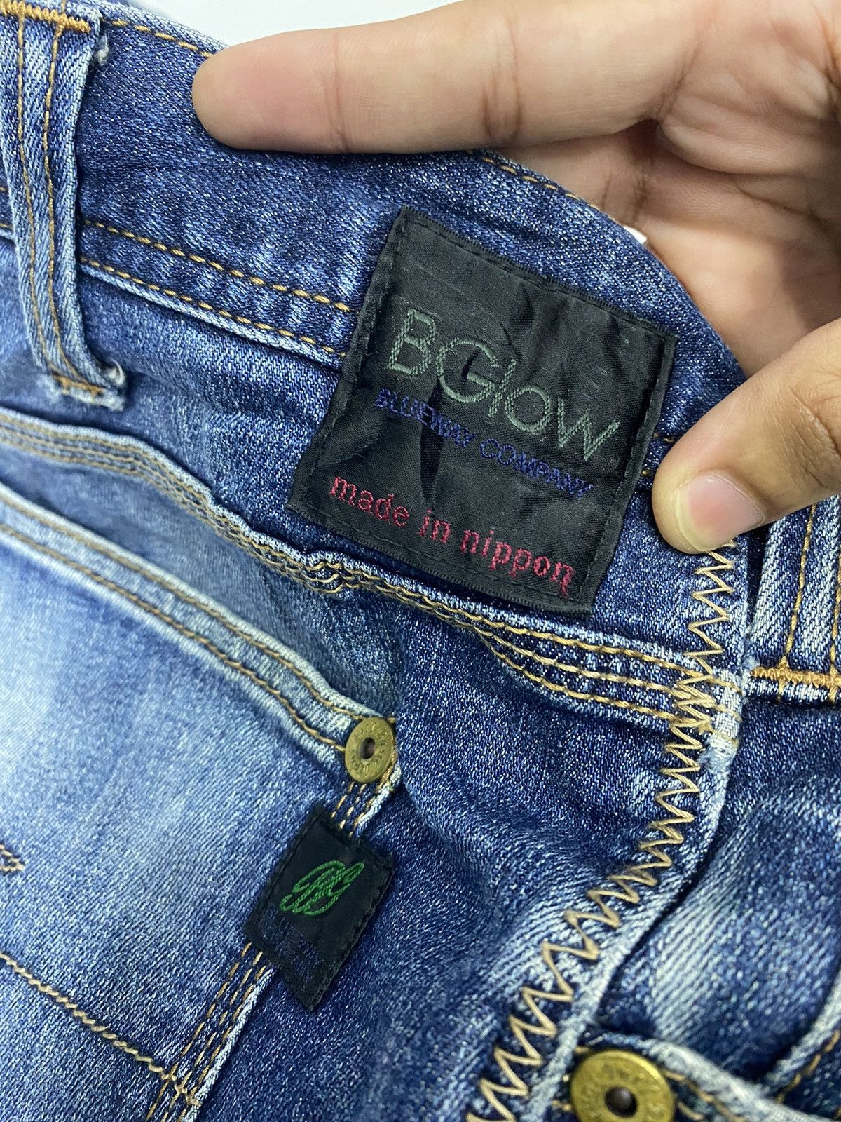Hysteric Glamour × Japanese Brand HYSTERIC GLAMOUR STYLE BLUE WAY BGlow NIPPON DISTRESS DENIM Size US 36 / EU 52 - 6 Thumbnail
