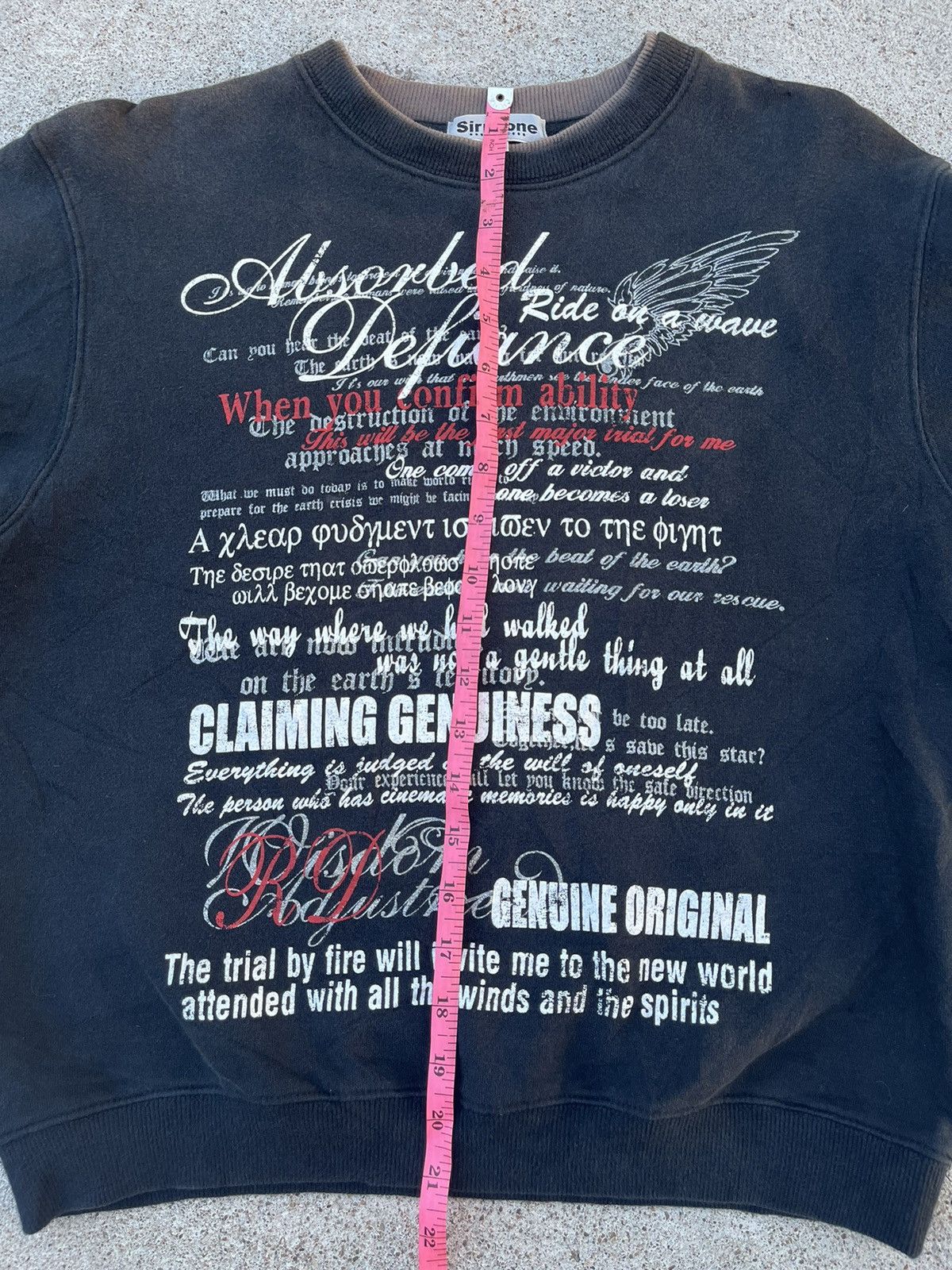 If Six Was Nine Sirmione-Japanese Poem Sweatshirts Seditionaries Punk Style Size US S / EU 44-46 / 1 - 8 Thumbnail