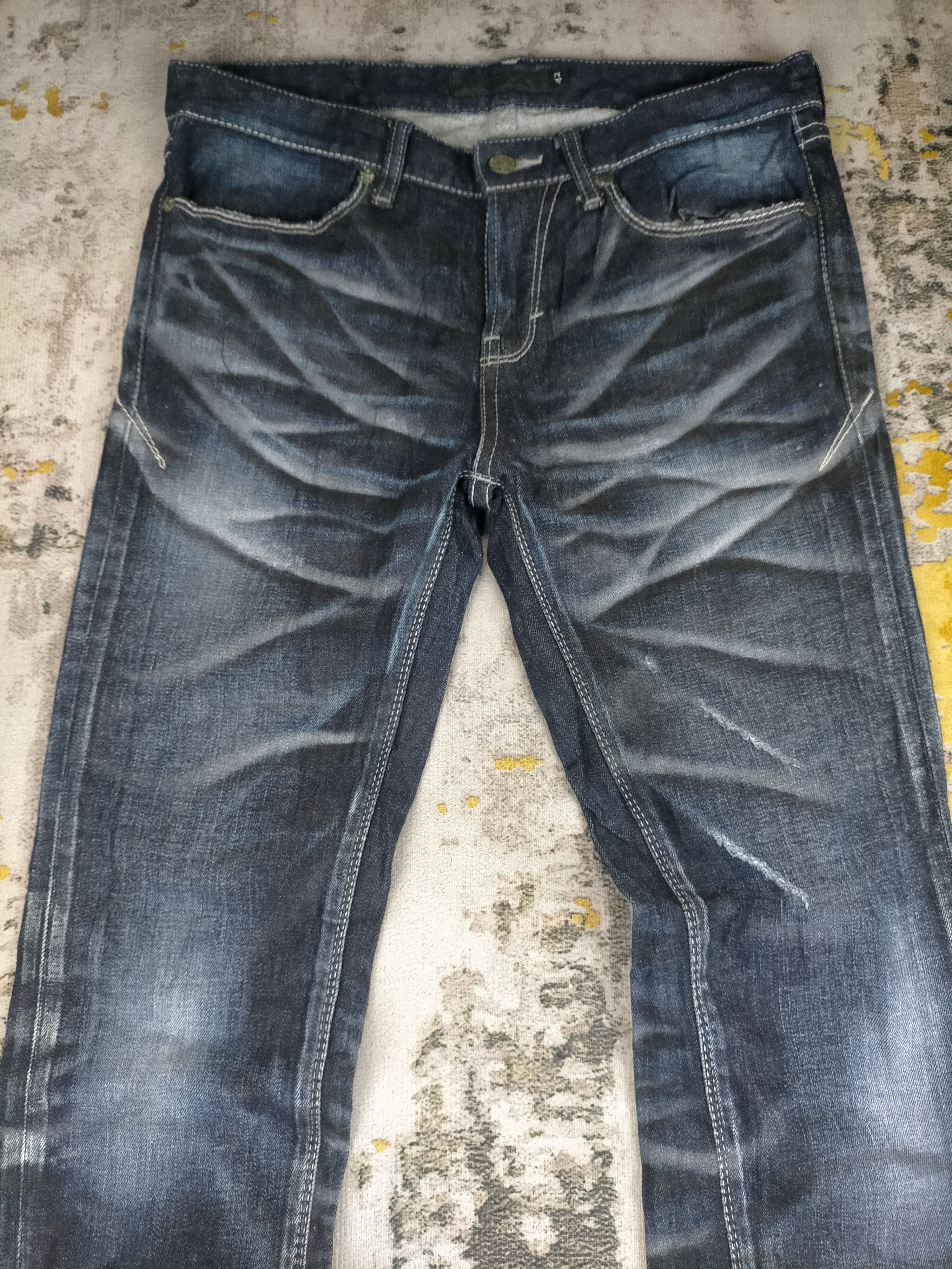 14th Addiction Rare Fuga Distressed Clawmark Washed Skinny Jeans Size US 30 / EU 46 - 3 Thumbnail