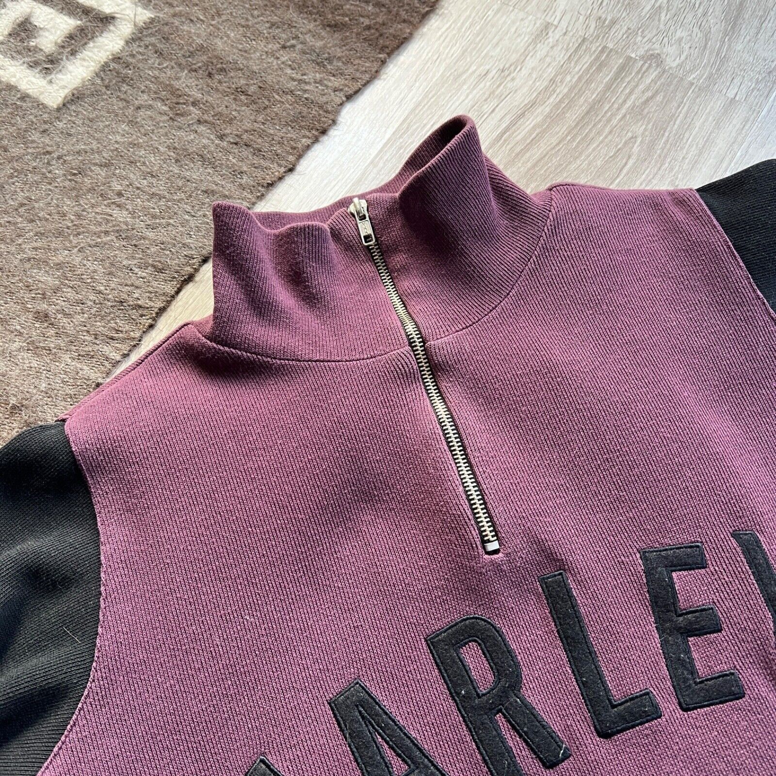 Harley Davidson Harley Davidson Big Logo Cotton Half 1/4 Zip Sweatshirt 8917 Size L / US 10 / IT 46 - 3 Thumbnail