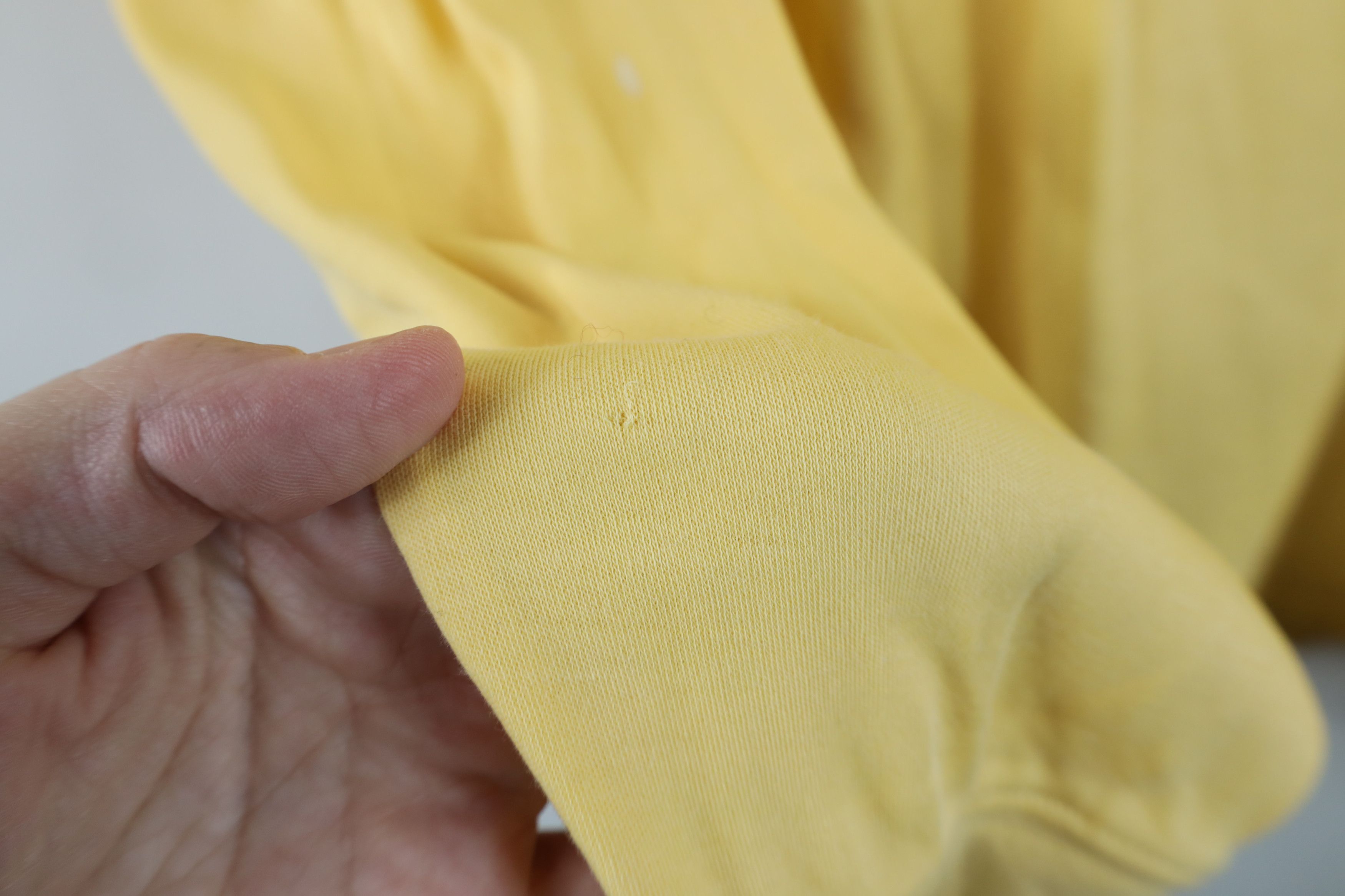 Brooks Brothers Vintage 90s Brook Brothers Turtleneck T-Shirt Yellow Cotton Size US L / EU 52-54 / 3 - 12 Thumbnail