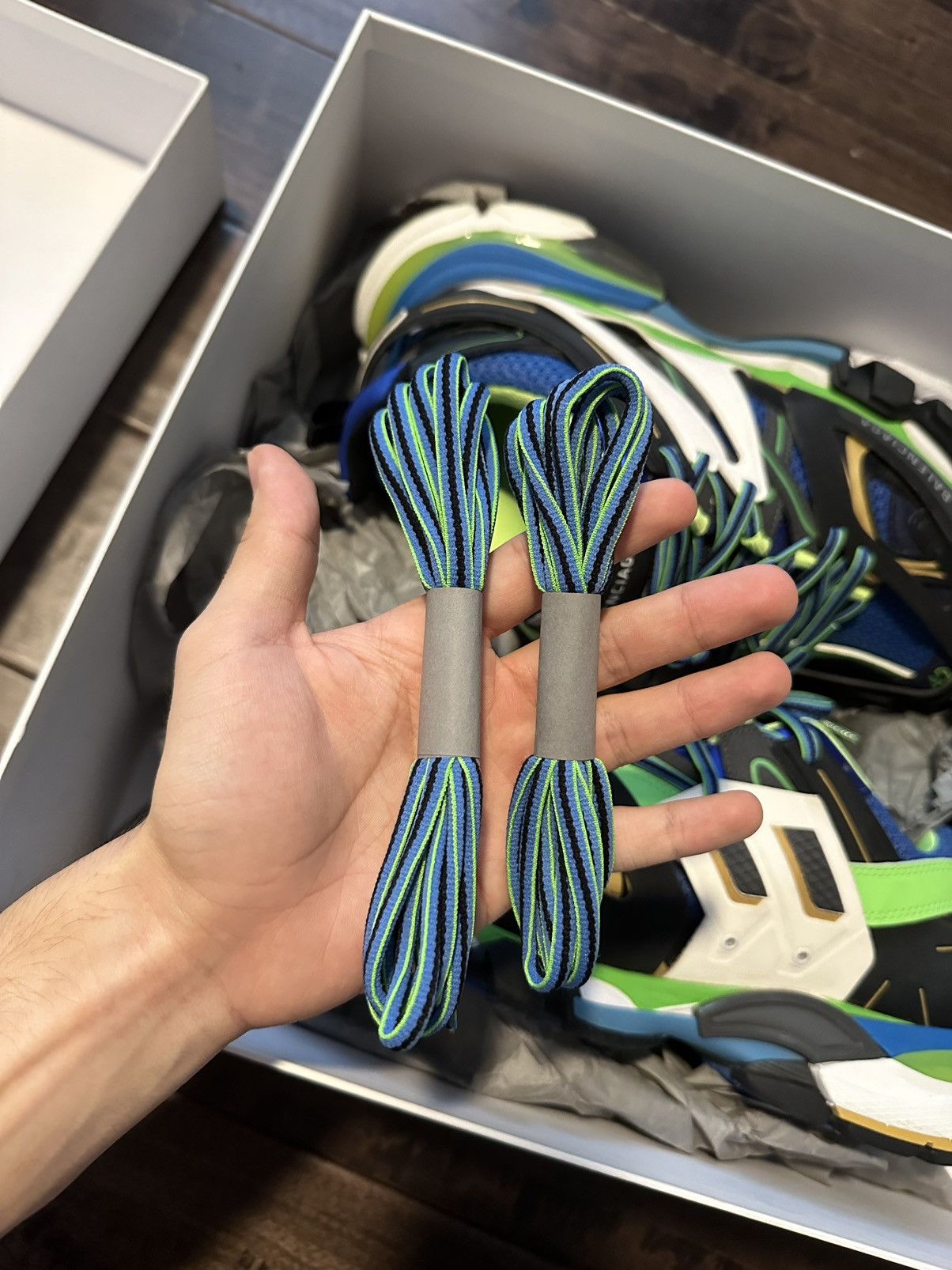 Balenciaga Balenciaga Track Green White Blue Size US 9 / EU 42 - 7 Thumbnail