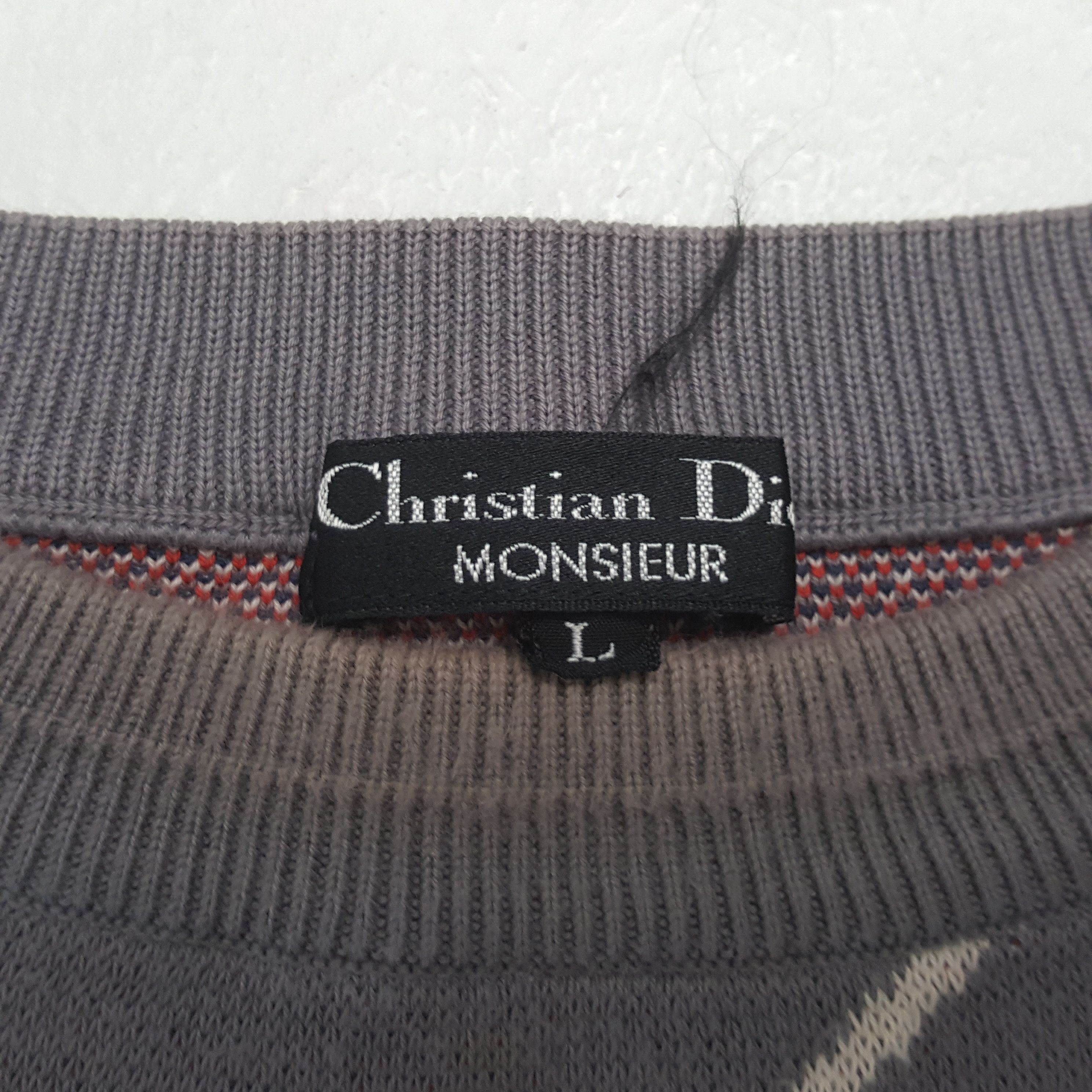 Christian Dior Monsieur Christian Dior Monsieur Fashion Brand Sweatshirt RR20 Size US L / EU 52-54 / 3 - 6 Thumbnail