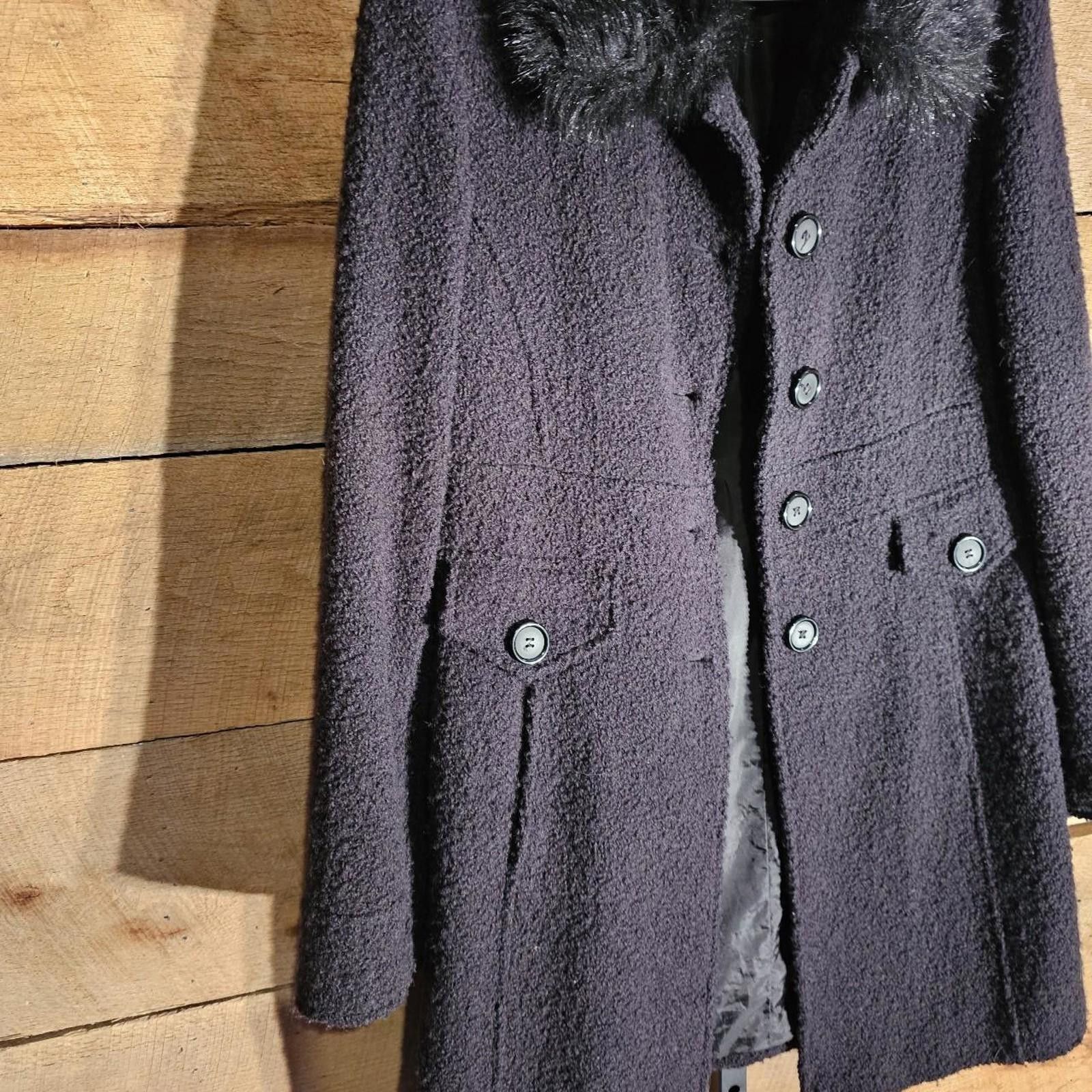 Other Women's Black Jacket with Faux Fur Collar Size M / US 6-8 / IT 42-44 - 3 Thumbnail
