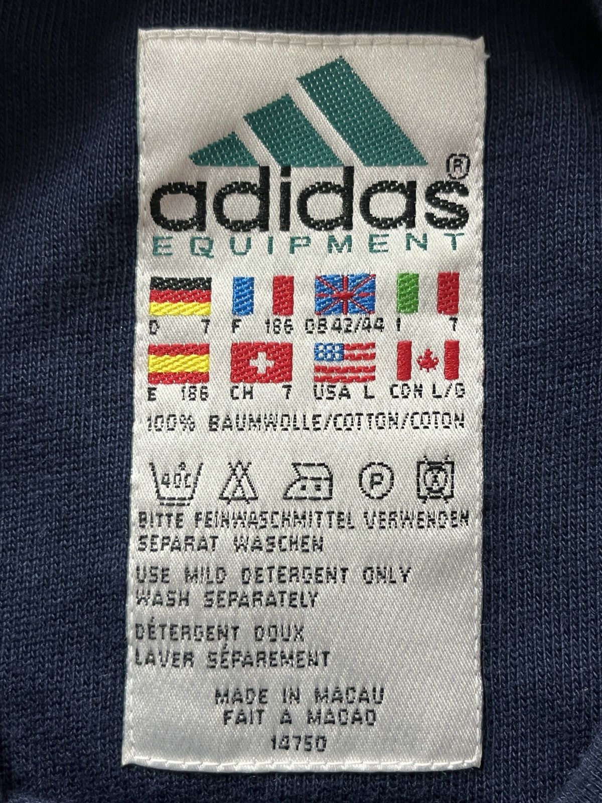 Adidas Adidas Equipment Crewneck Pullover Fleece Sweatshirt Blue Size US L / EU 52-54 / 3 - 7 Thumbnail