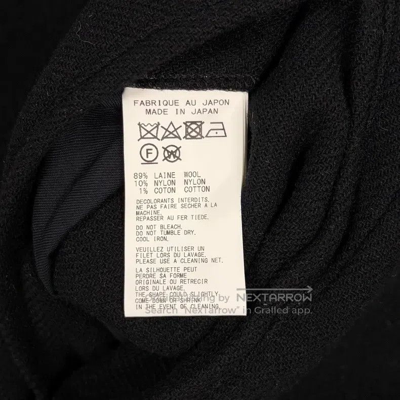 Yohji Yamamoto YOHJI YAMAMOTO Checked Tweed Wool Coat with Buckle Size US L / EU 52-54 / 3 - 8 Thumbnail