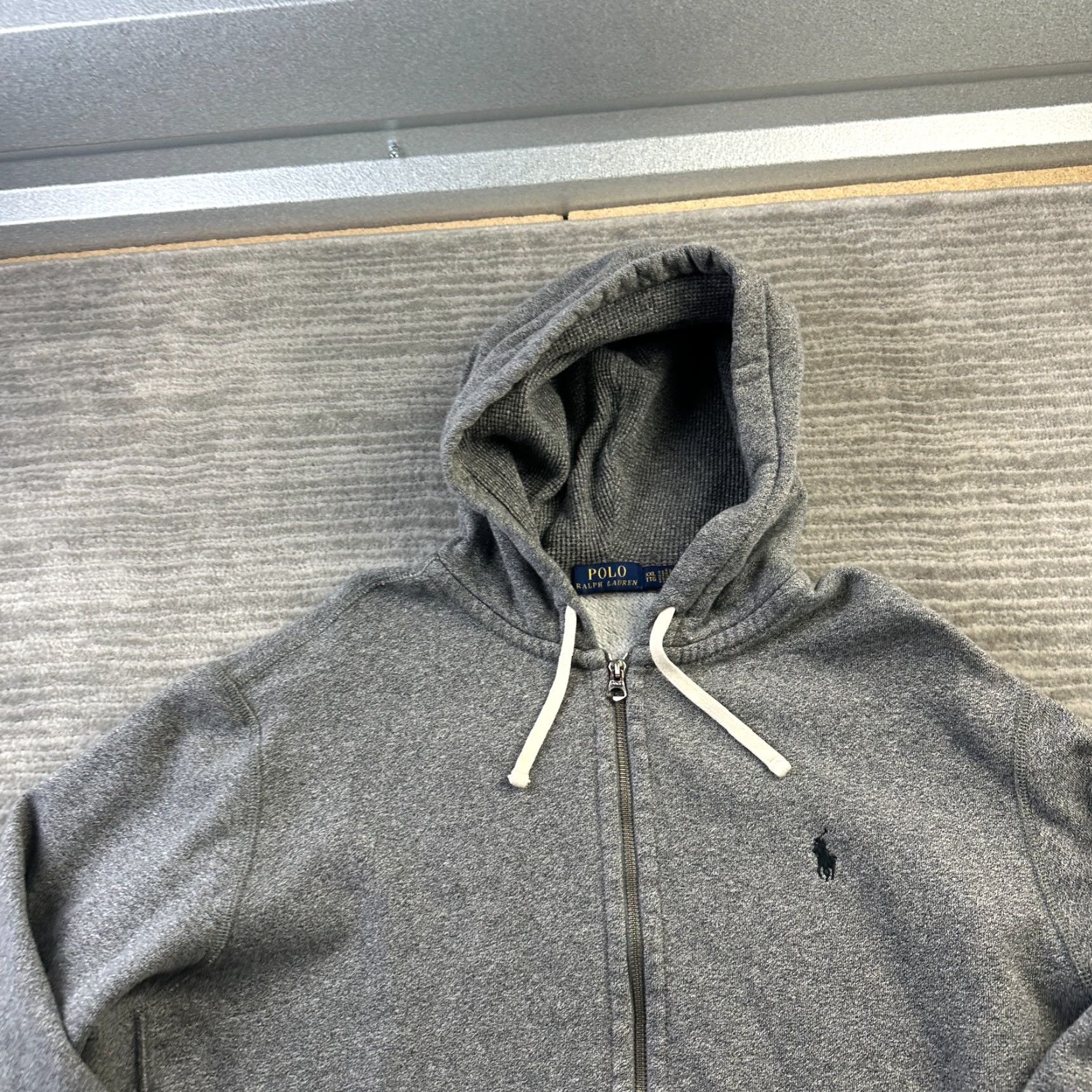 Polo Ralph Lauren Polo Ralph Lauren Hoodie Mens 2XL Gray Full Zip Hooded Pony Logo Knit Heavy Size US XXL / EU 58 / 5 - 3 Thumbnail
