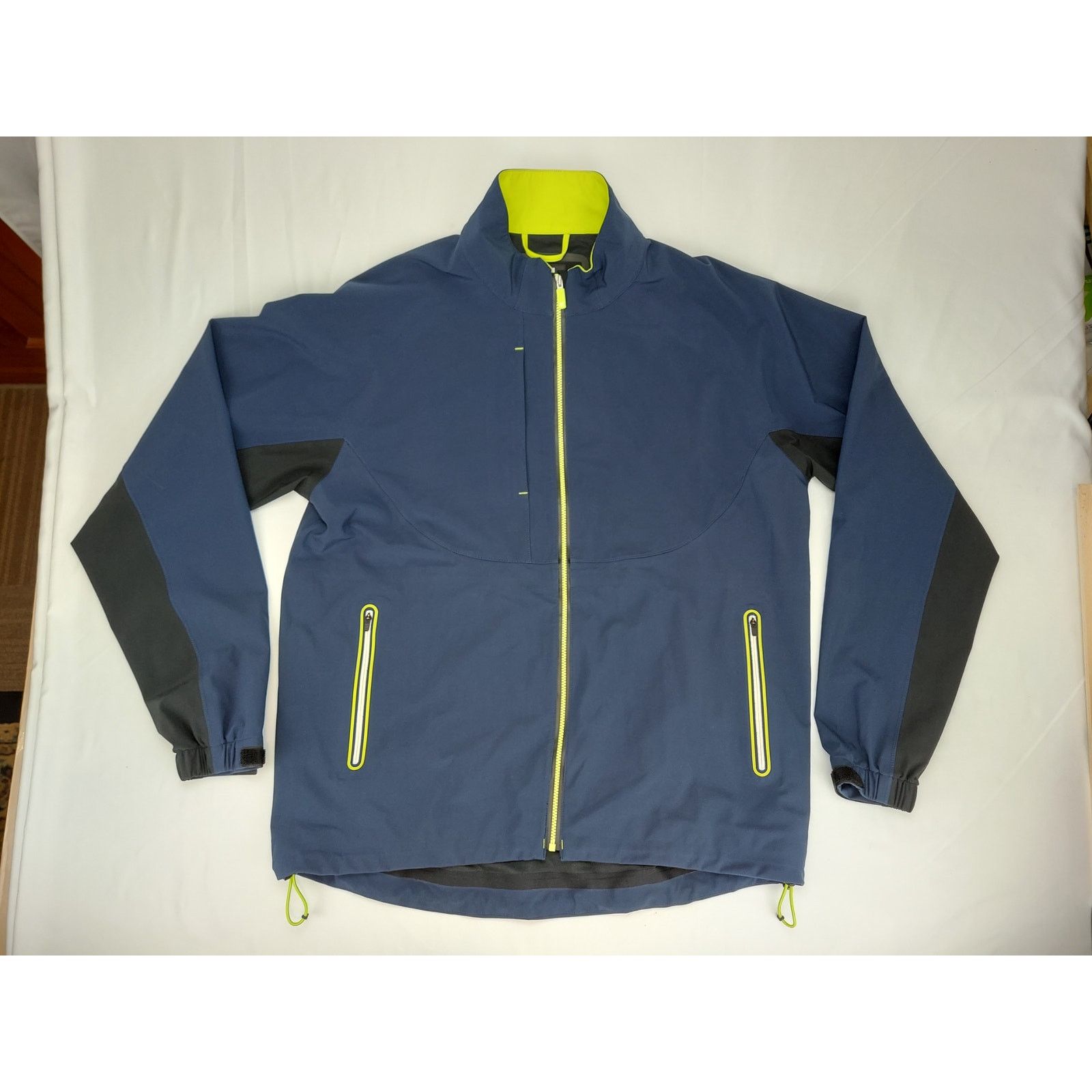 Footjoy FootJoy Mens XL Blue Lime Green DryJoys Tour LTS Golf Jacket Size US XL / EU 56 / 4 - 1 Thumbnail