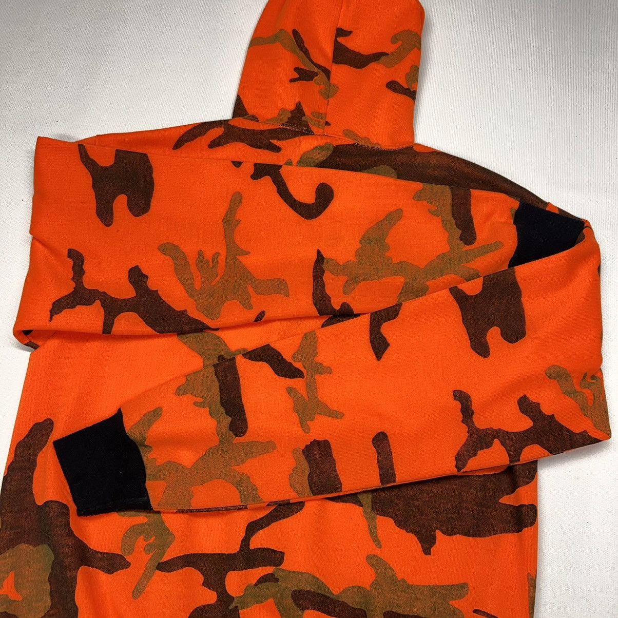 Vintage Ace Sportswear Hoodie Orange Blaze Camo Hooded Sweatshirt Size US M / EU 48-50 / 2 - 14 Thumbnail