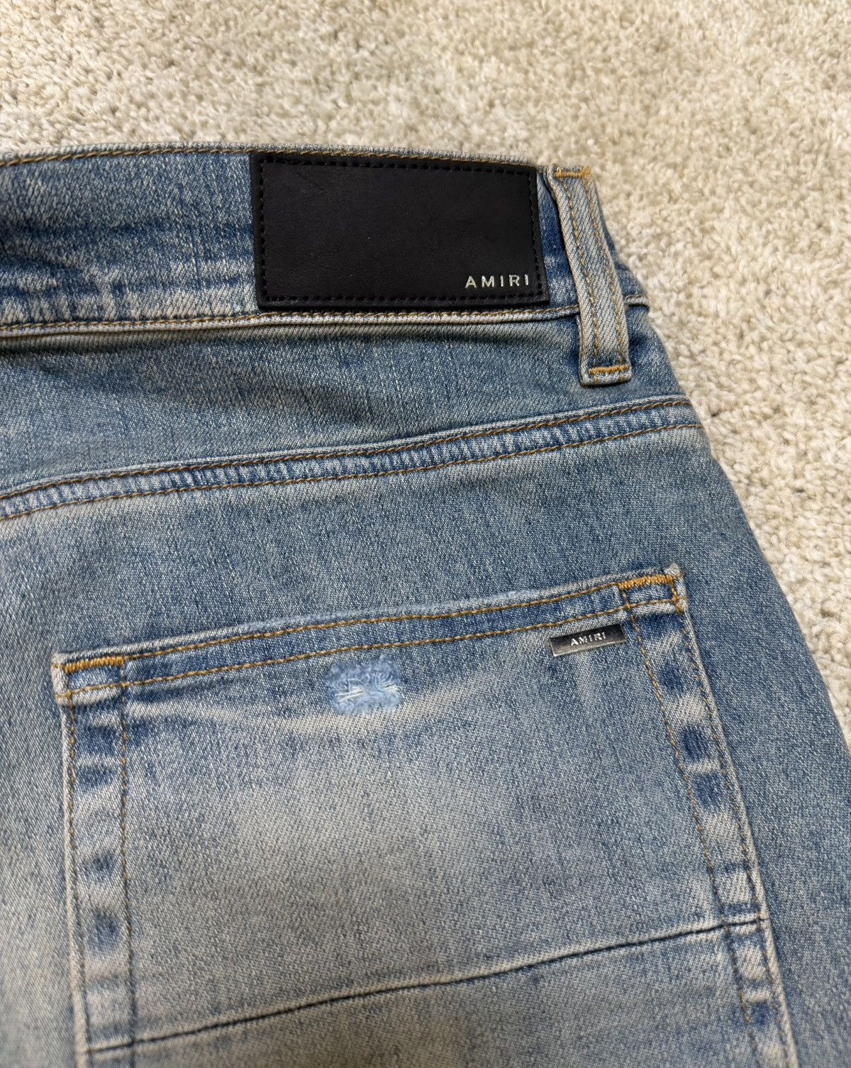 Amiri Amiri Cherub Angel Denim Jeans Size US 33 - 5 Thumbnail