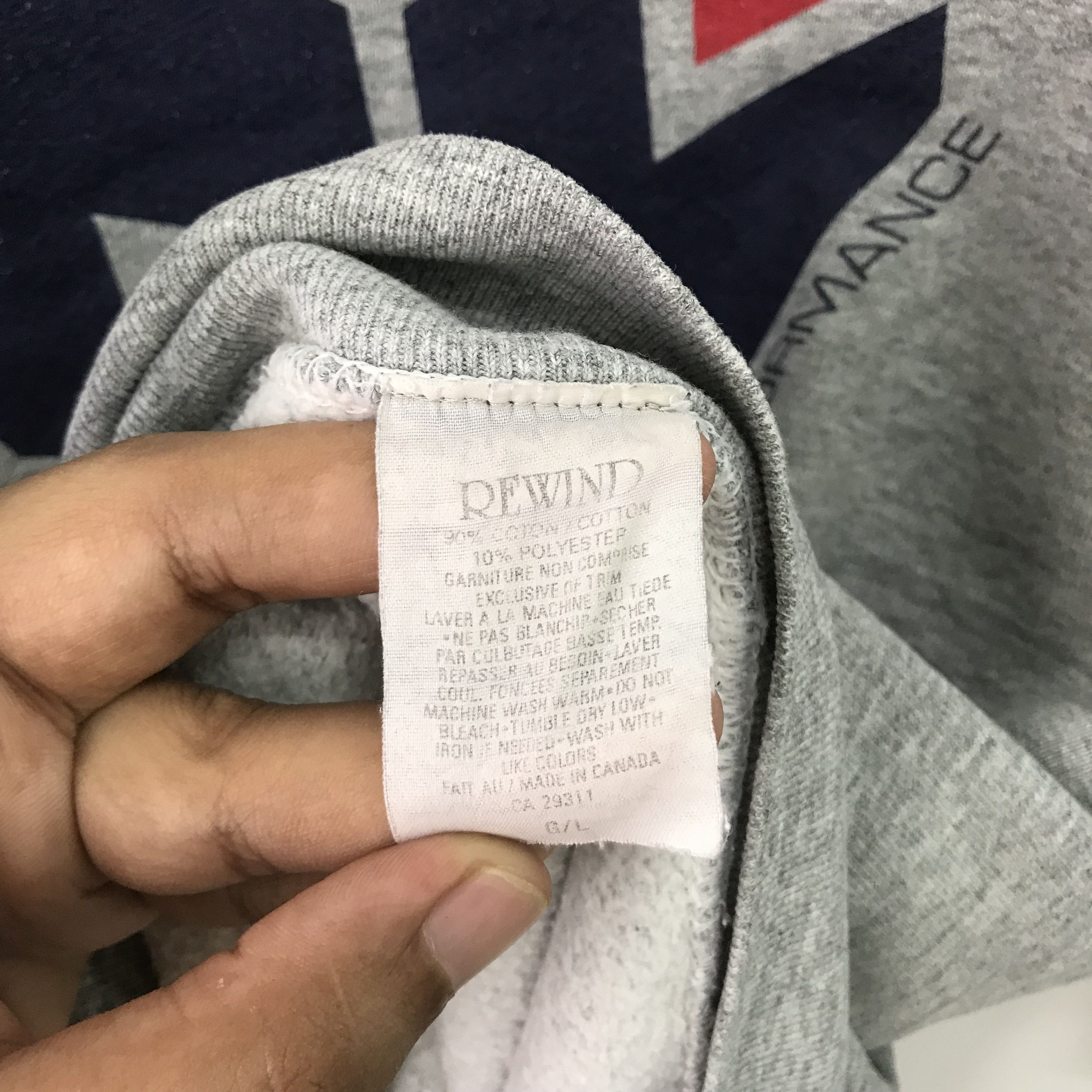 Vintage Vintage 90's Retro Rewind Graphic Grey Sweatshirt - 618 Size US L / EU 52-54 / 3 - 9 Thumbnail