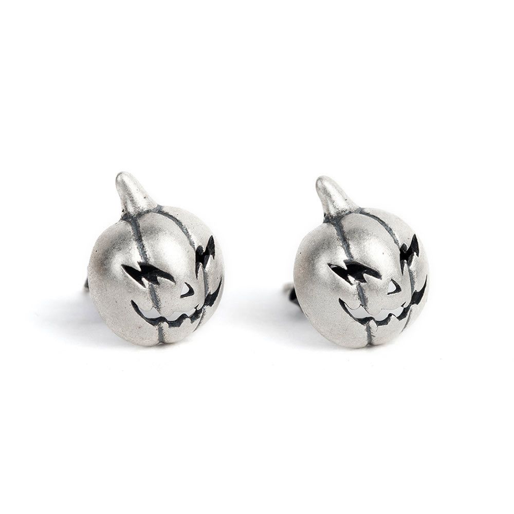 Jewelry Halloween Pumpkin Design Earrings One Pairs Chrome Jewelry Size ONE SIZE - 5 Thumbnail